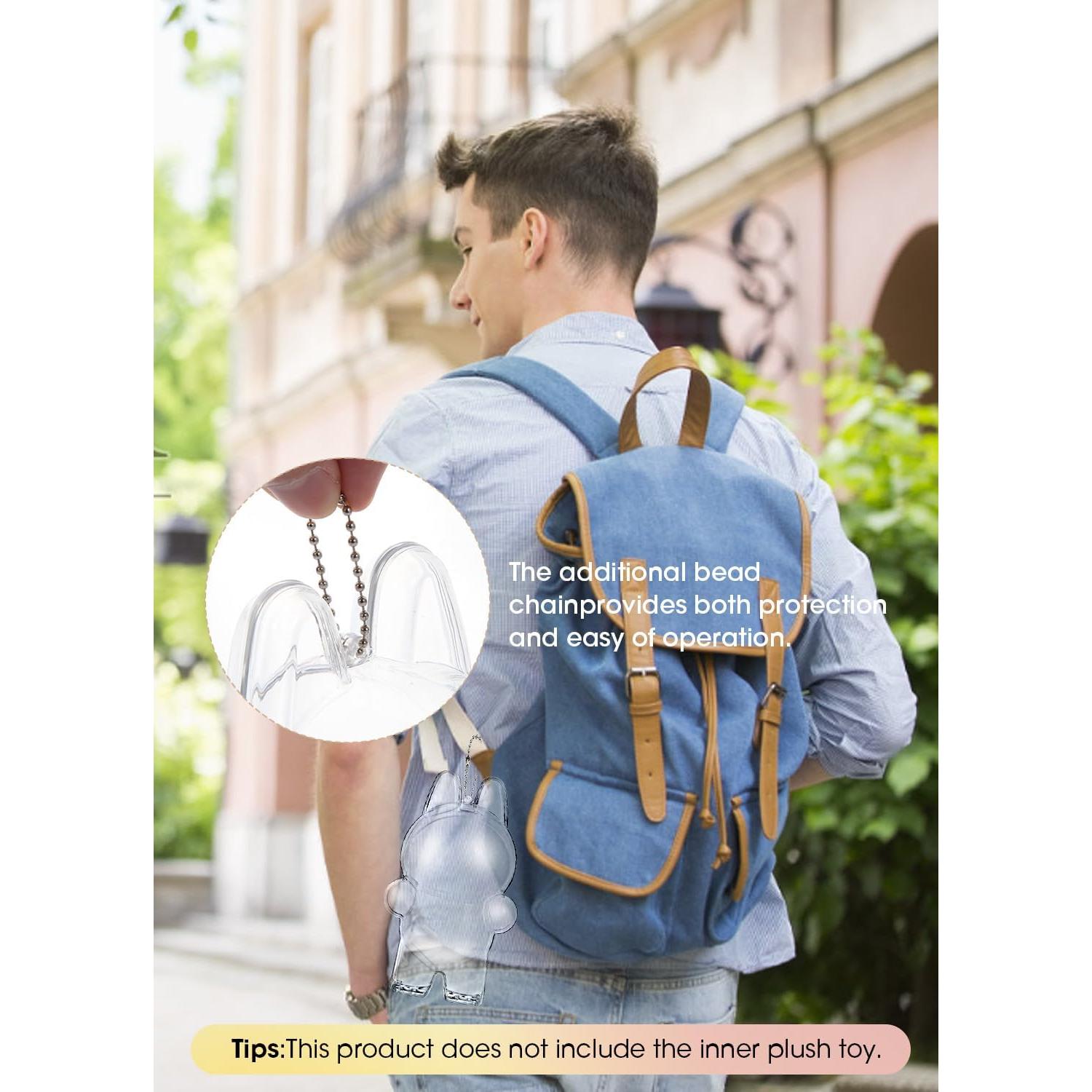 Funda Protectora Hekisace para Labubu - Caja Dura Transparente