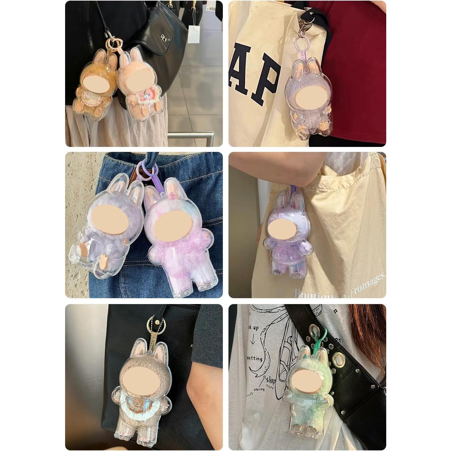 Funda Protectora Hekisace para Labubu - Caja Dura Transparente