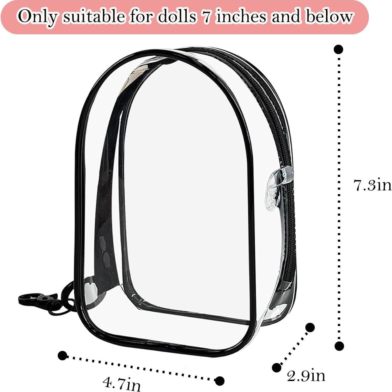 Funda de Exhibición Transparente ZOTUVA para Muñecas 18.3cm