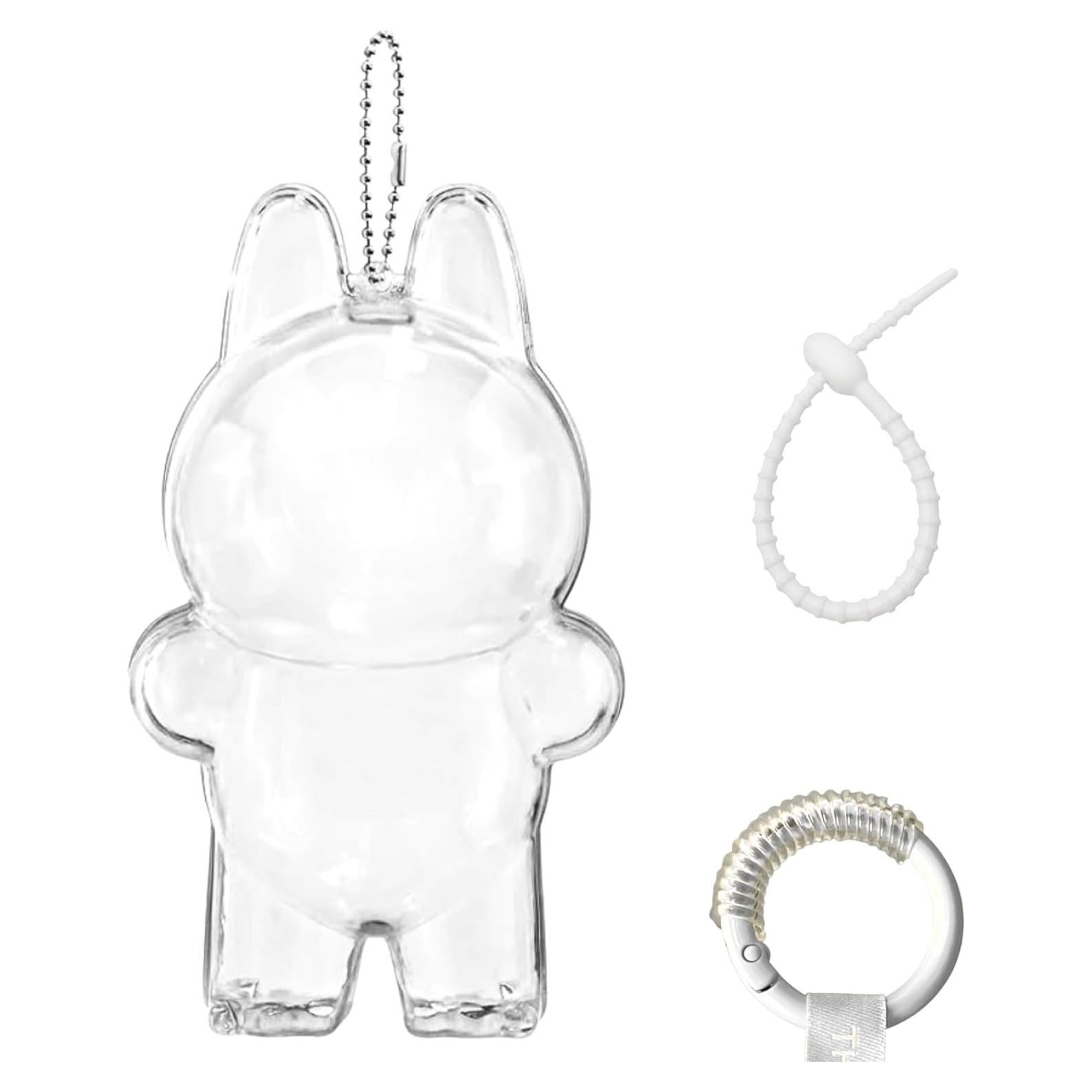 Funda Protectora Acrílica Labubu Edición de Pie con Correa