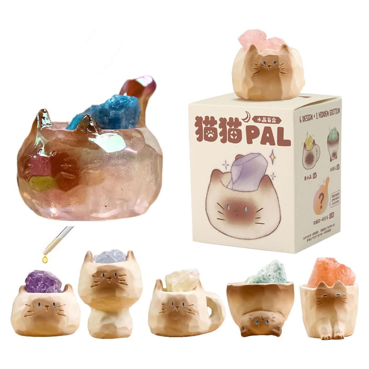 Caja Sorpresa Figuras Gato Cristal Diamante Bontoujour