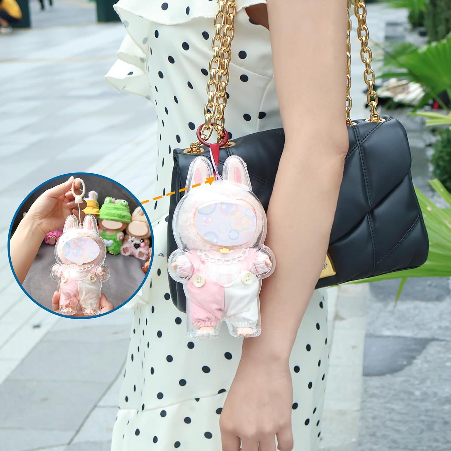 Funda Protectora Acrílica Labubu para Muñeca HiOKOU