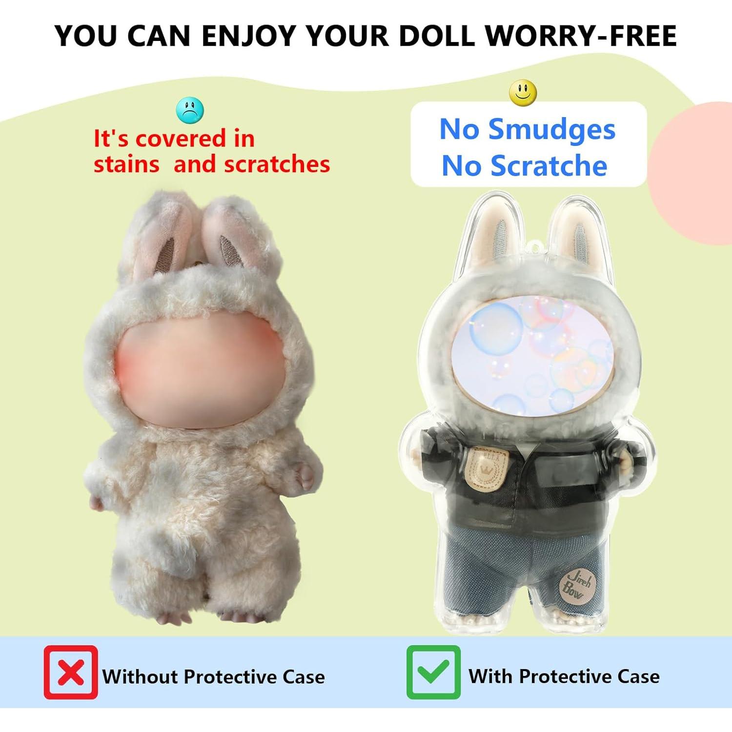 Funda Protectora Acrílica Labubu para Muñeca HiOKOU