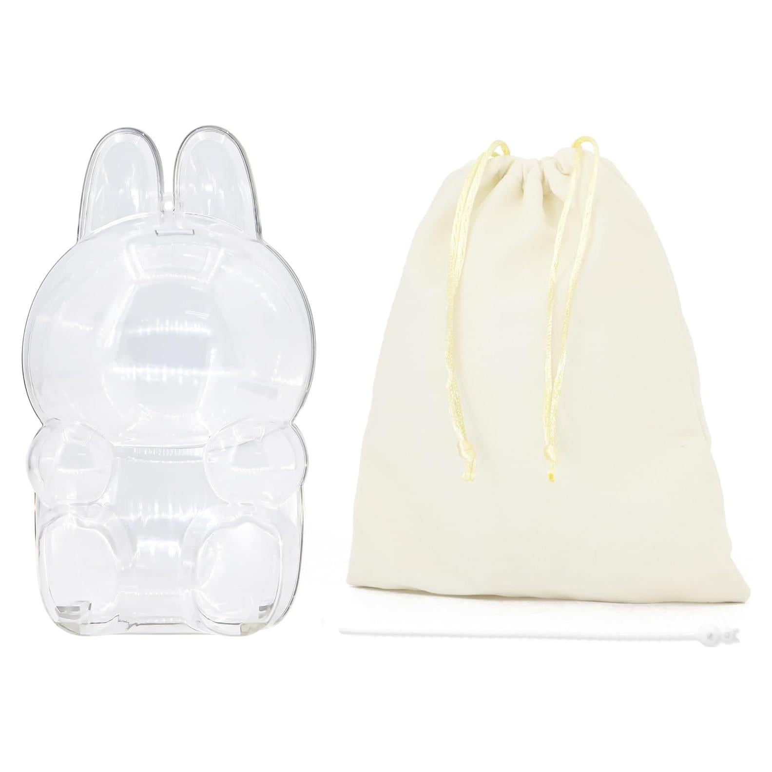 Funda Protectora Acrílica LABUBU para Muñecas - Tamaño Sentado