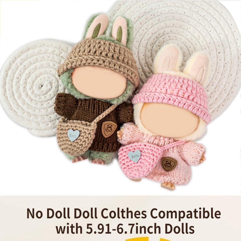 Conjunto de Ropa de Muñeca Hecho a Mano JIYUEDK 6 Piezas 17cm