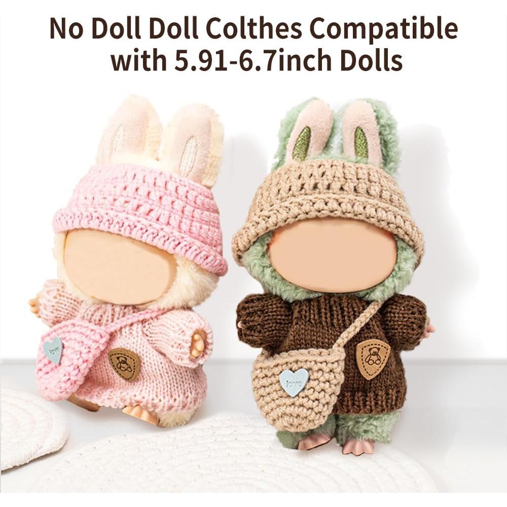 Conjunto de Ropa de Muñeca Hecho a Mano JIYUEDK 6 Piezas 17cm