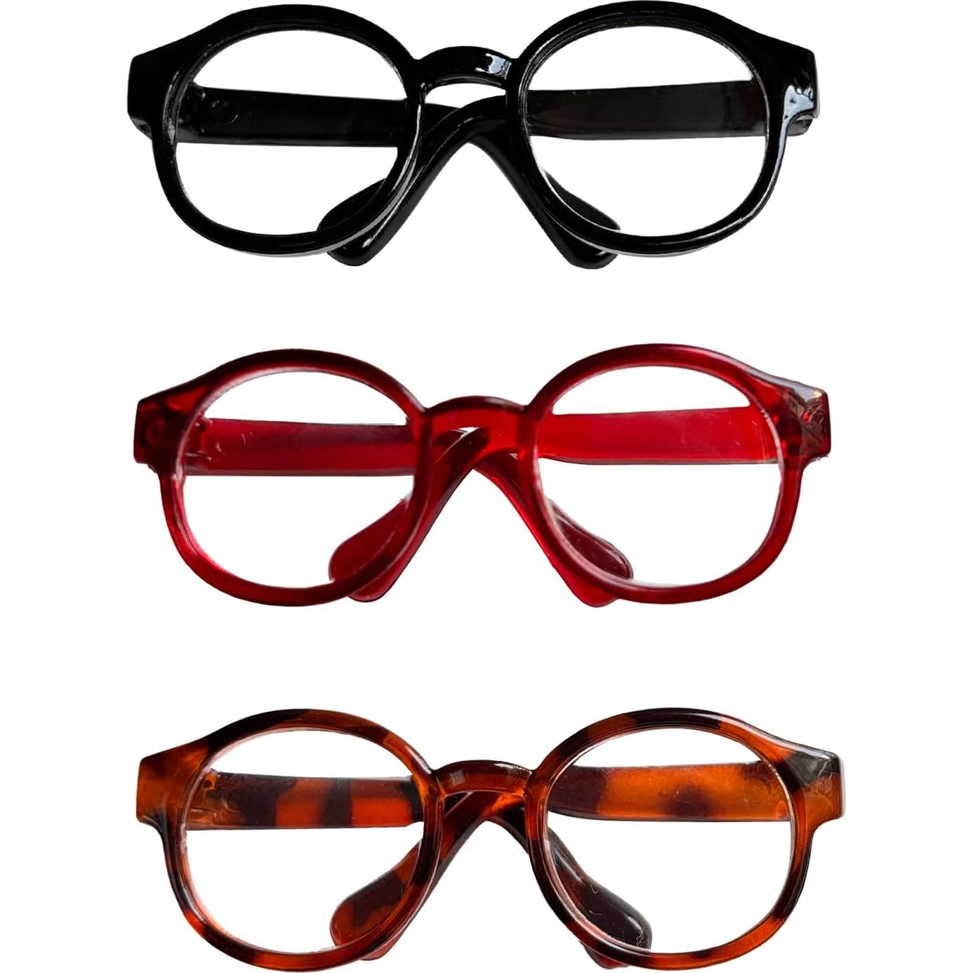 Gafas para Muñecas Lopau - 3 Piezas, 10-17 cm, 3 Colores