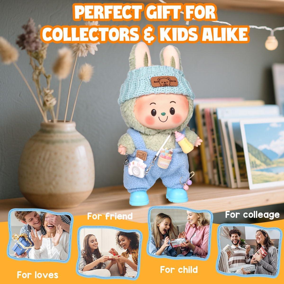 Conjunto de Ropa para Muñeca AICase 17cm - 3 Piezas con Sombrero