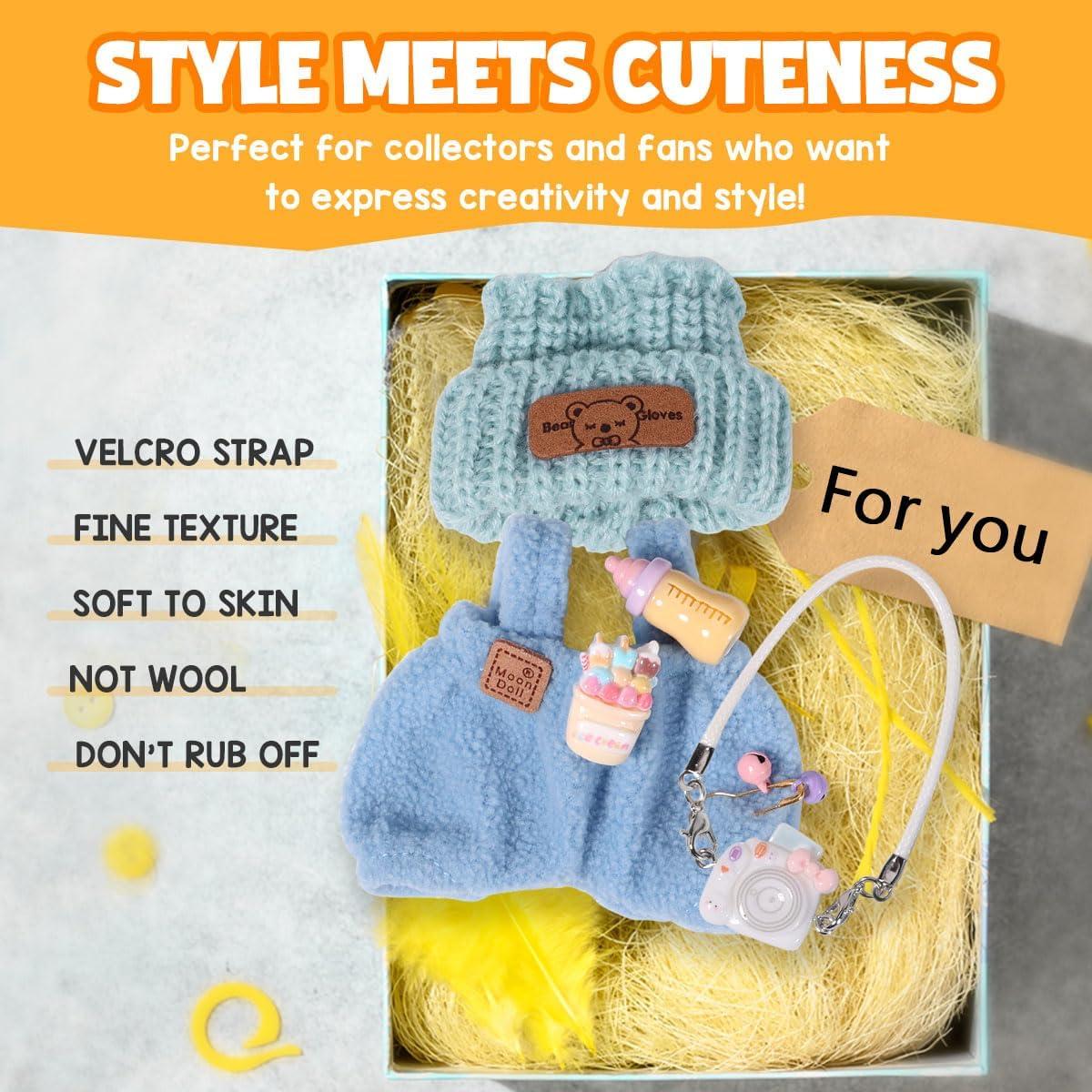 Conjunto de Ropa para Muñeca AICase 17cm - 3 Piezas con Sombrero