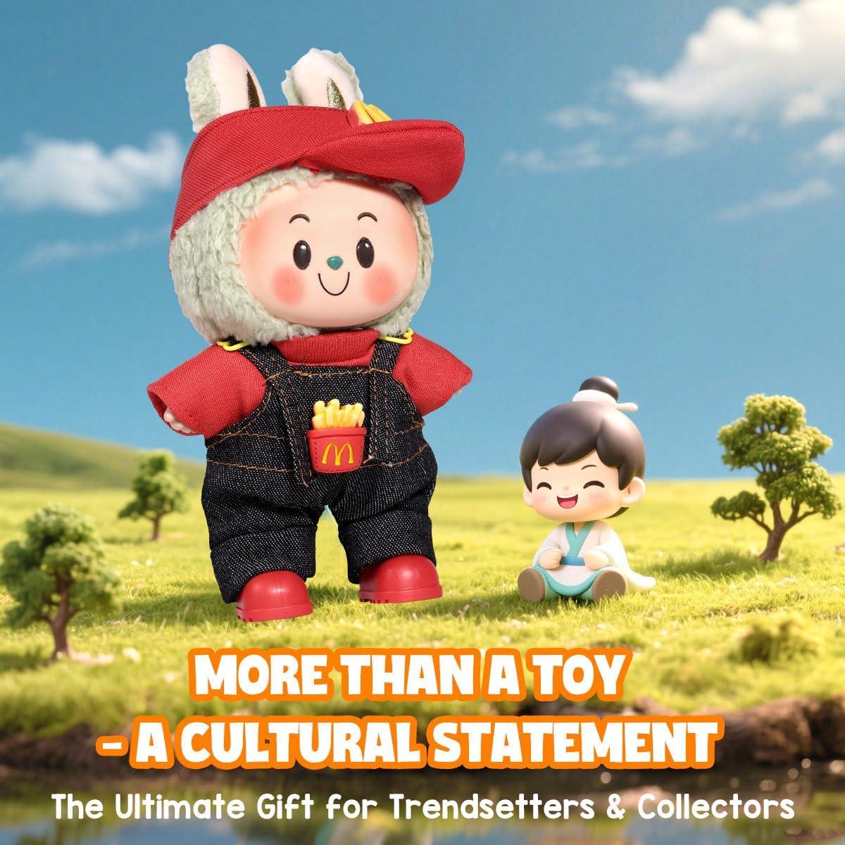 Conjunto de Ropa para Muñeca AICase 17cm 3 Piezas Sombrero Rojo