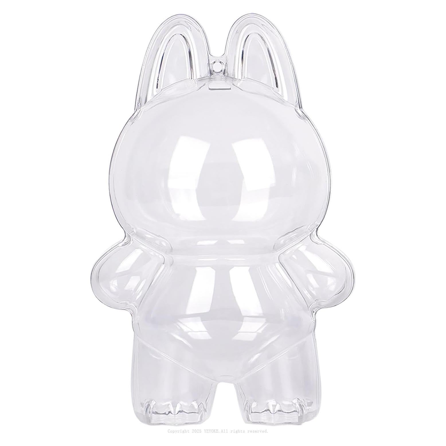 Funda Protectora LABUBU - Caja Acrílica 9x9x18cm con Llavero