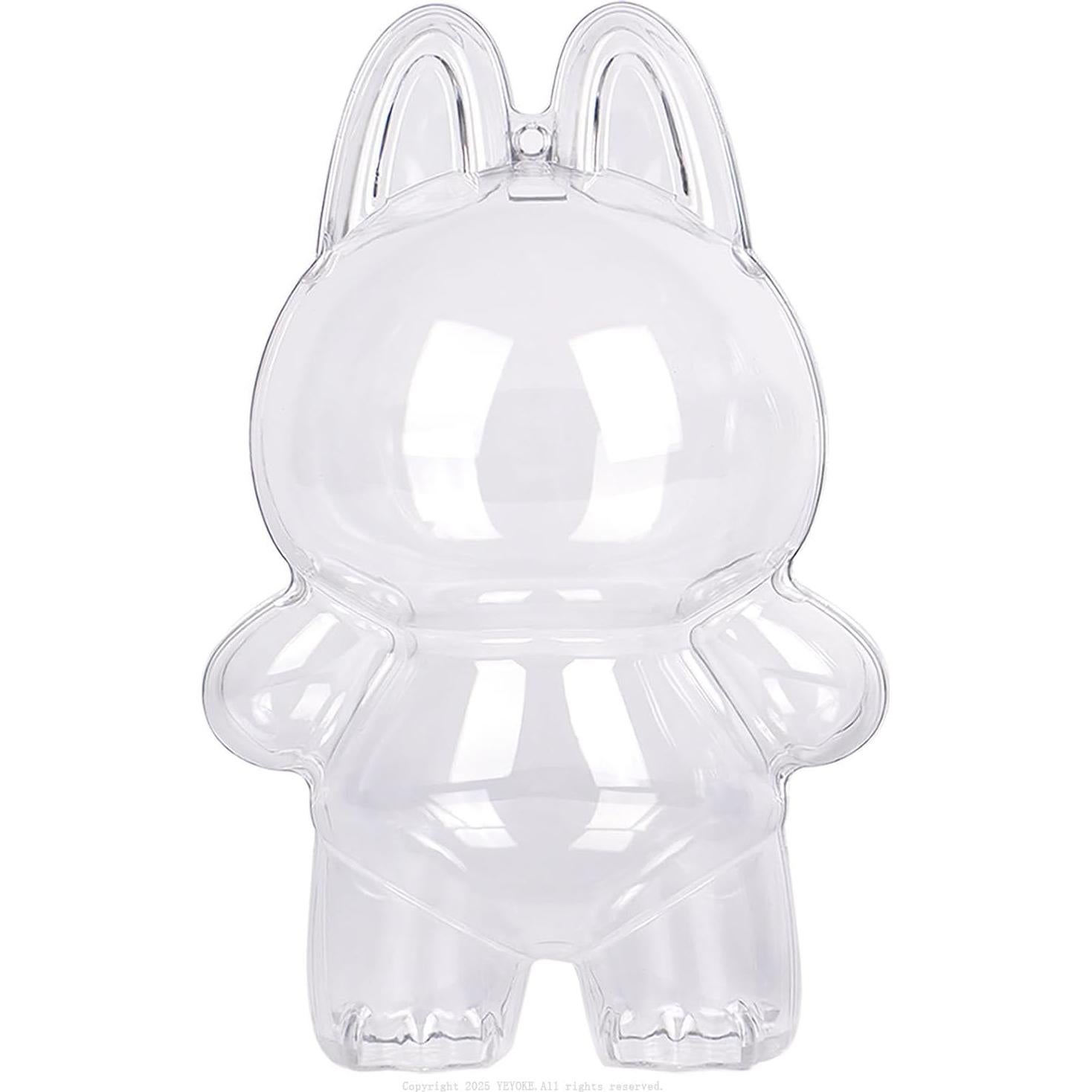 Funda Protectora LABUBU - Caja Acrílica 9x9x18cm con Llavero