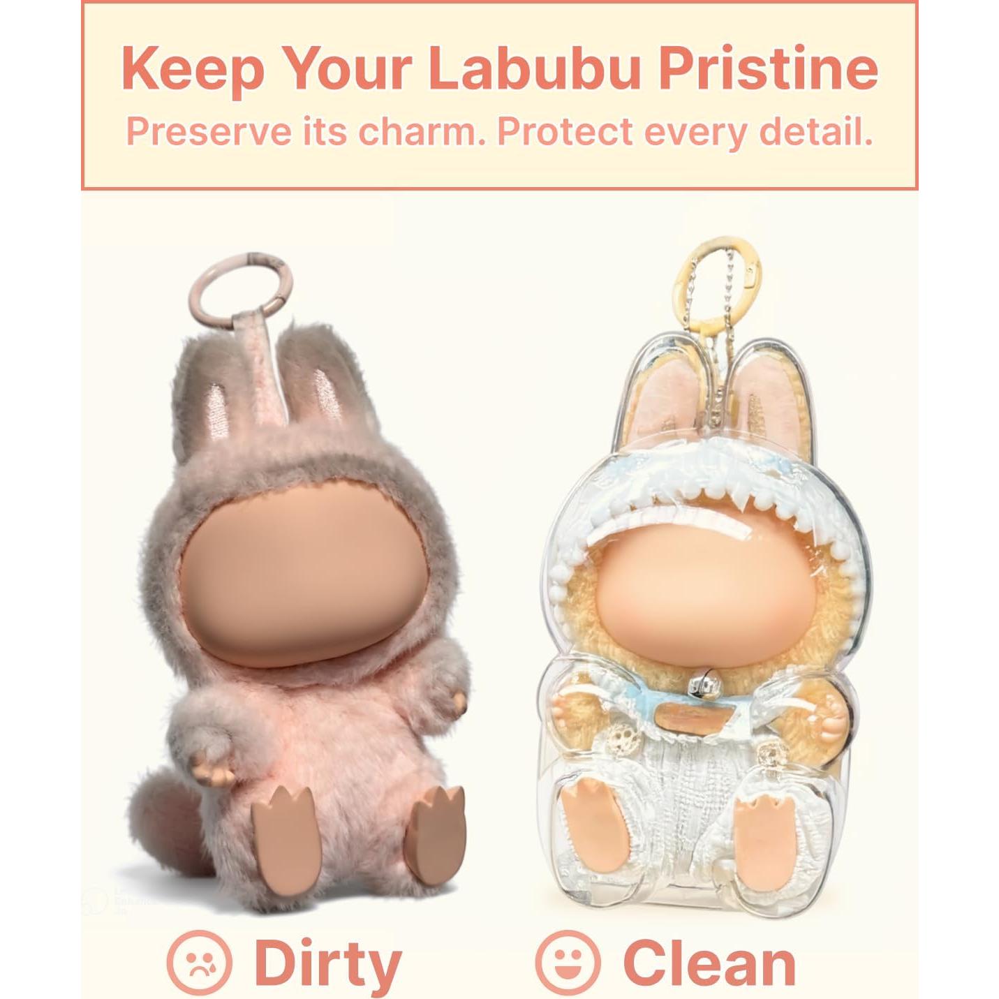 Funda Protectora Acrílica Labubu Have a Seat 15 cm