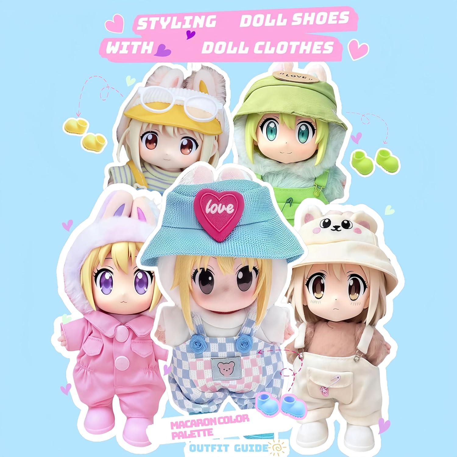 Zapatos para muñeca Labubu - 10 pares variados, 17cm