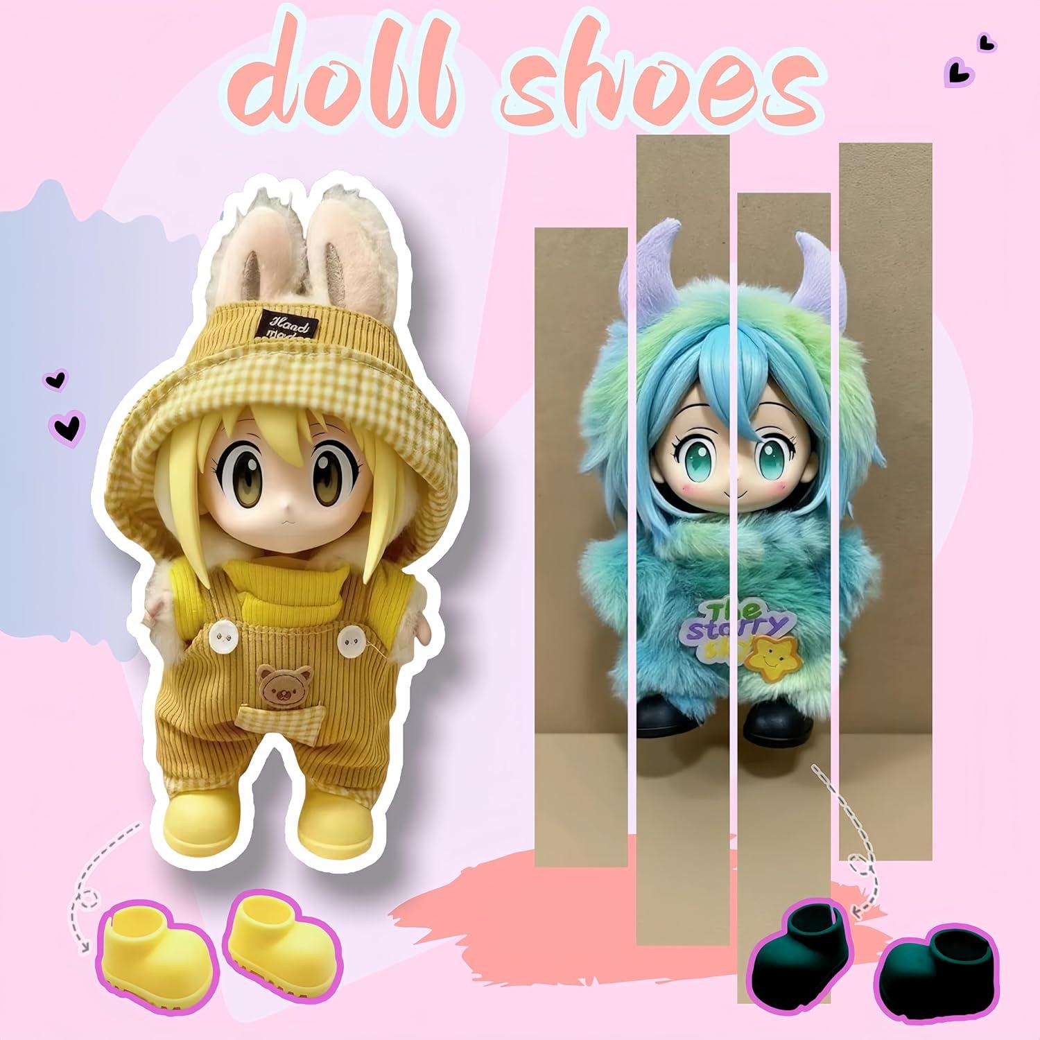 Zapatos para muñeca Labubu - 10 pares variados, 17cm