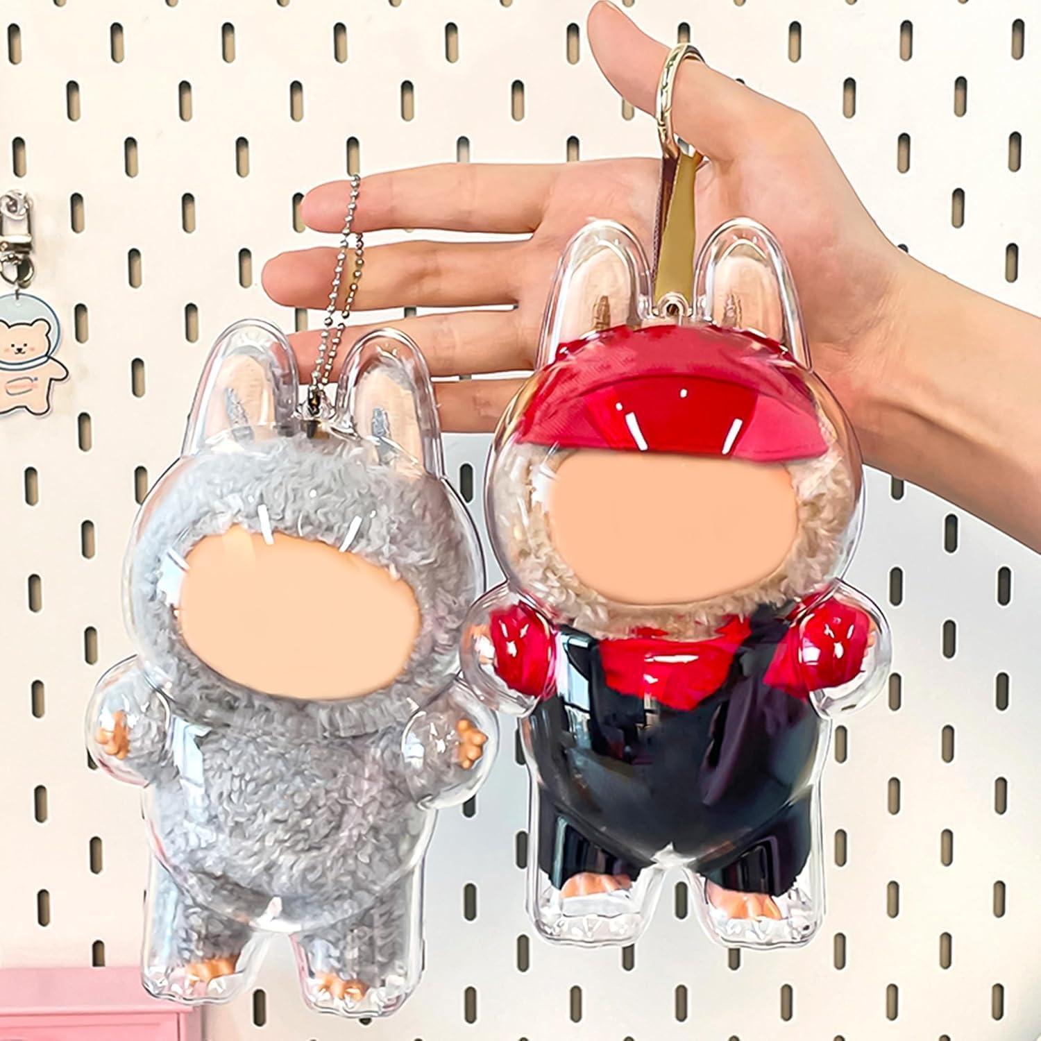 Caja de Exhibición Transparente Nasrpton para Figura Labubu