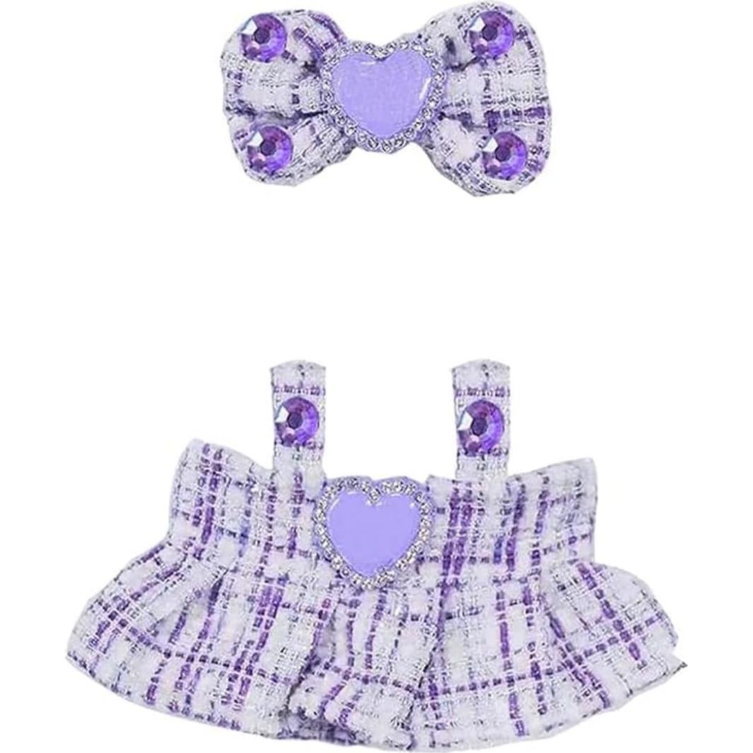Conjunto de Ropa para Muñeca Herlax 17cm Púrpura 2 Piezas