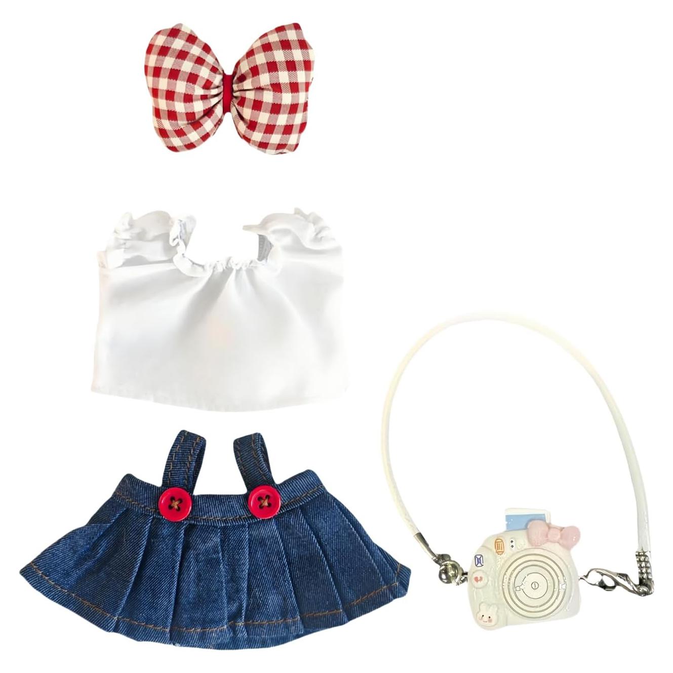 Conjunto de Ropa para Muñecas Anpilar 17cm 4 Piezas Mezclilla