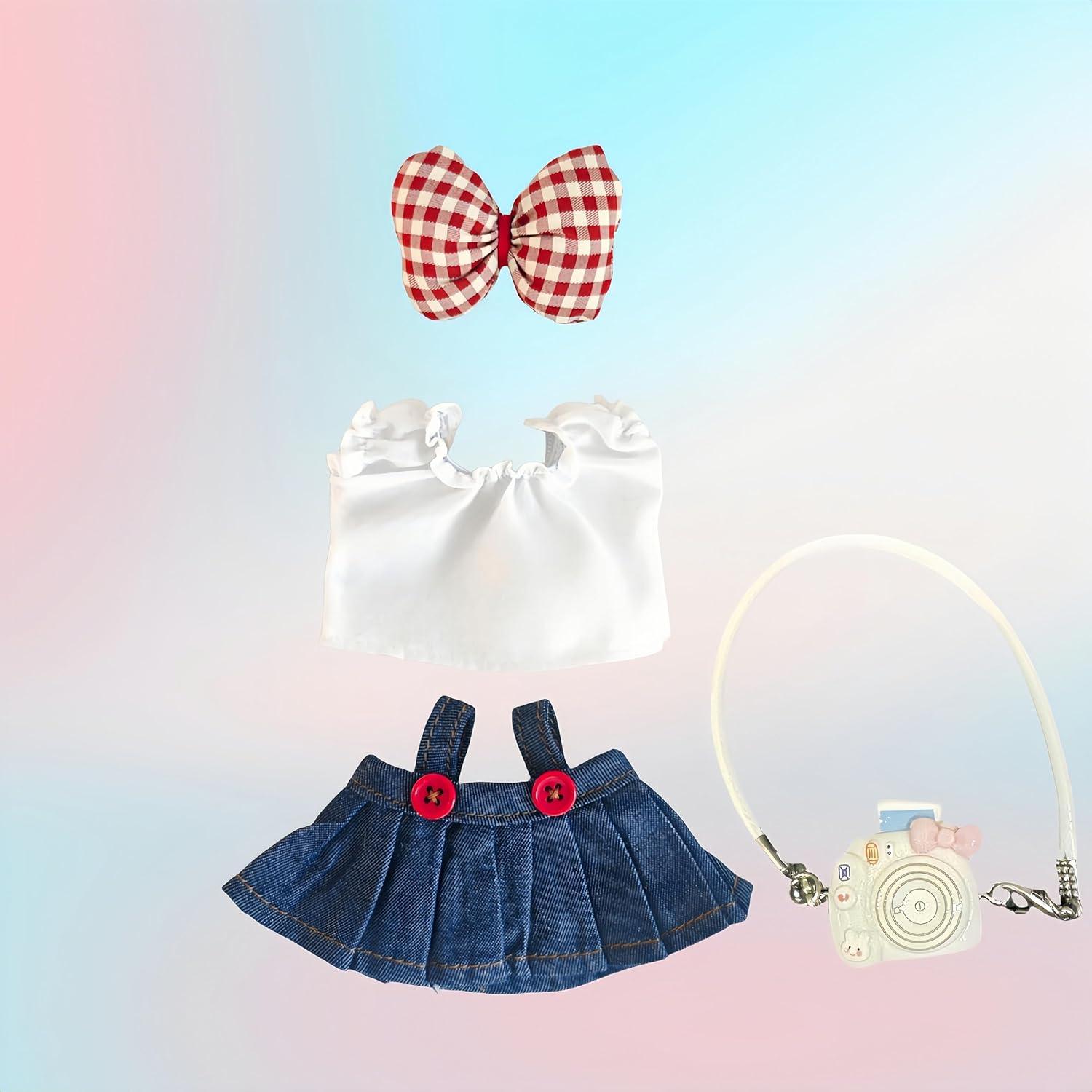 Conjunto de Ropa para Muñecas Anpilar 17cm 4 Piezas Mezclilla