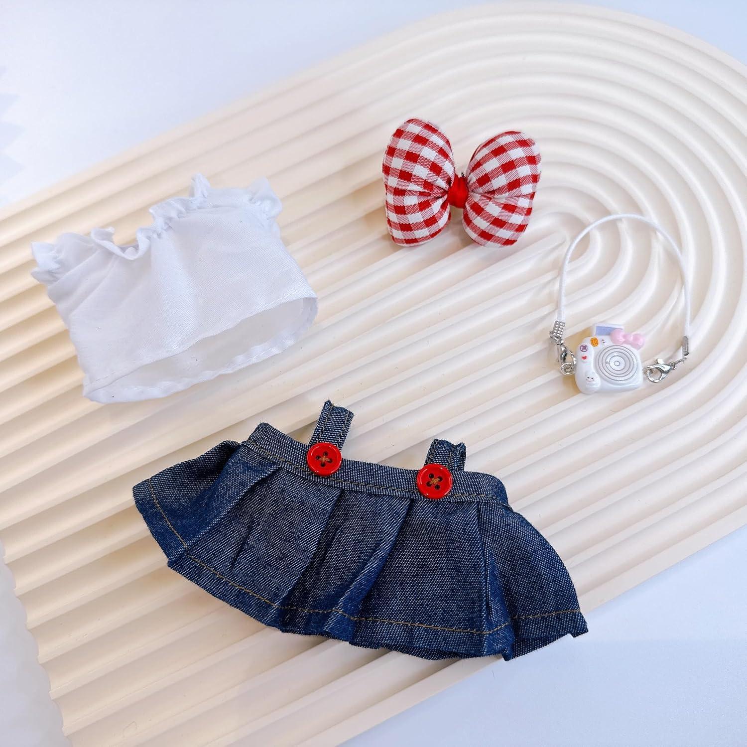 Conjunto de Ropa para Muñecas Anpilar 17cm 4 Piezas Mezclilla