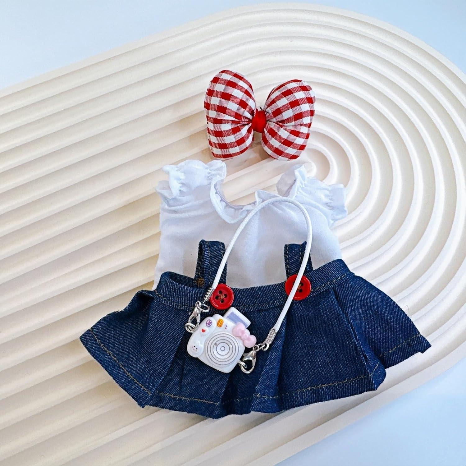 Conjunto de Ropa para Muñecas Anpilar 17cm 4 Piezas Mezclilla