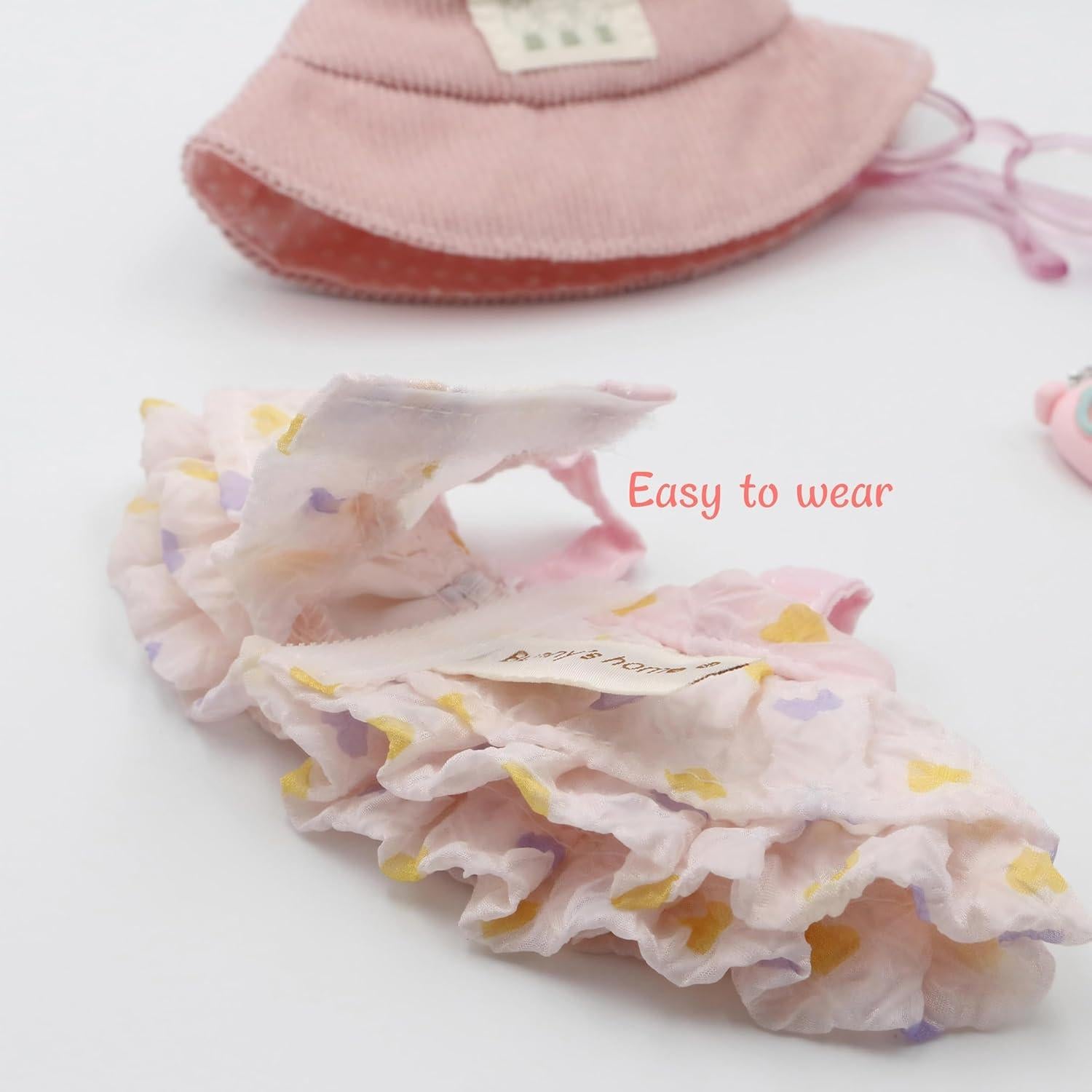 Conjunto de Ropa para Muñeca Pawro - 5 Piezas Rosa 10-17cm