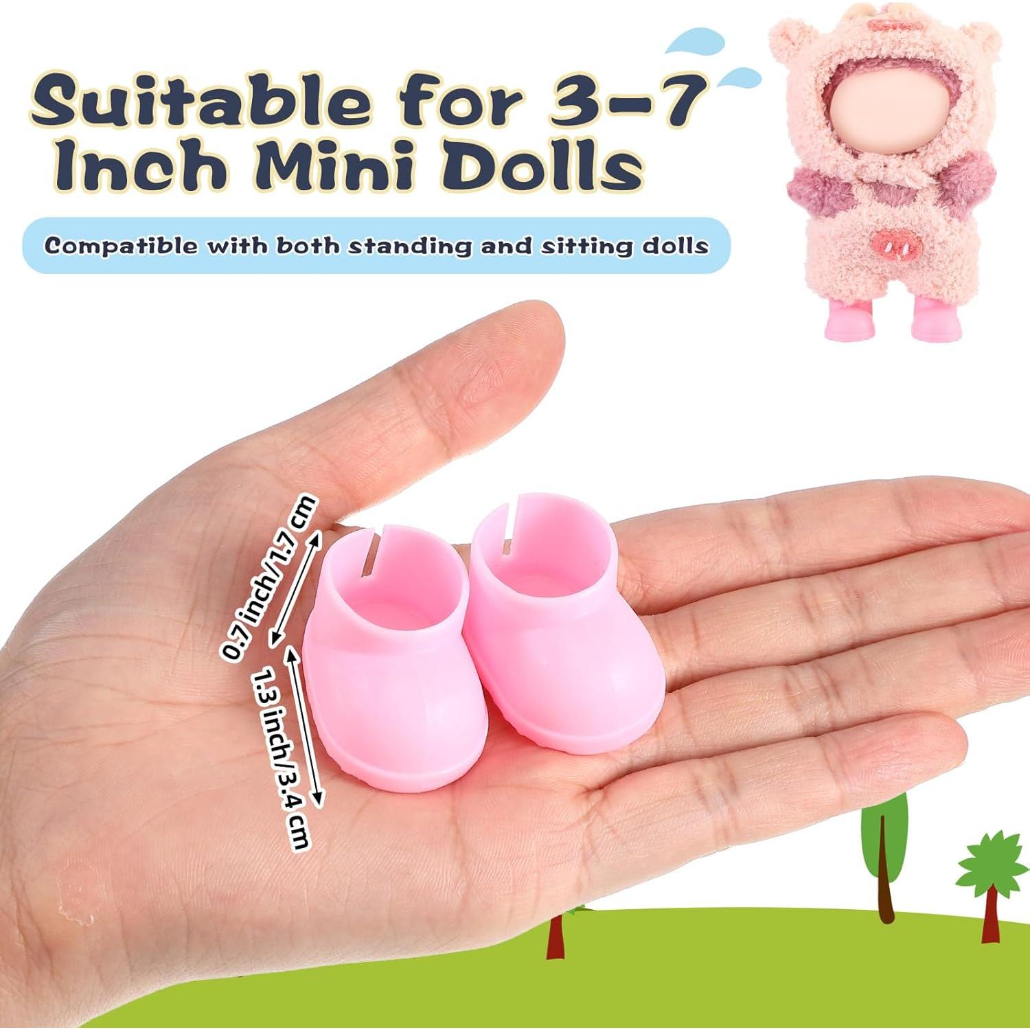 6 Pares de Botas de Lluvia para Muñeca Shyyween Multicolor