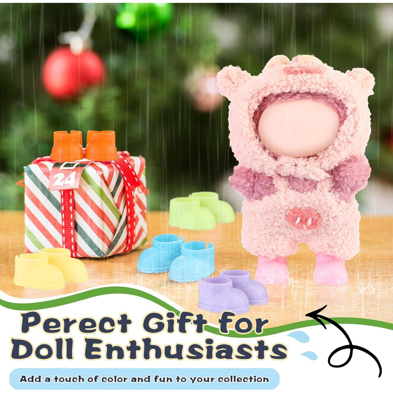 6 Pares de Botas de Lluvia para Muñeca Shyyween Multicolor