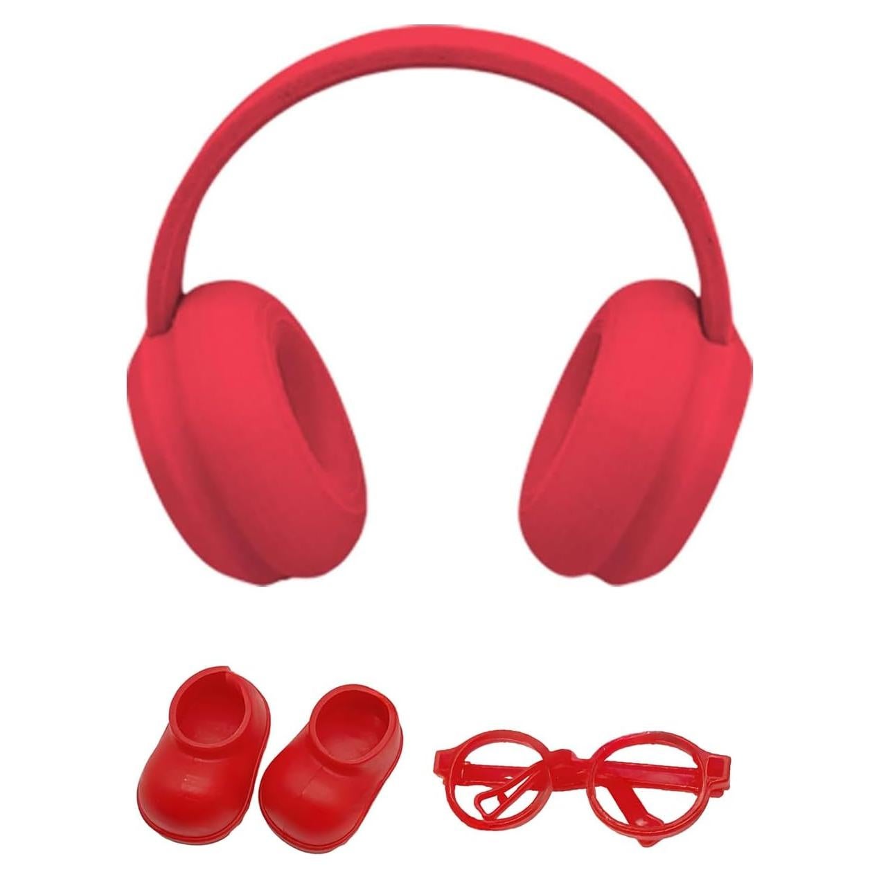 Auriculares para muñeca 17 cm Rewxxd color rojo