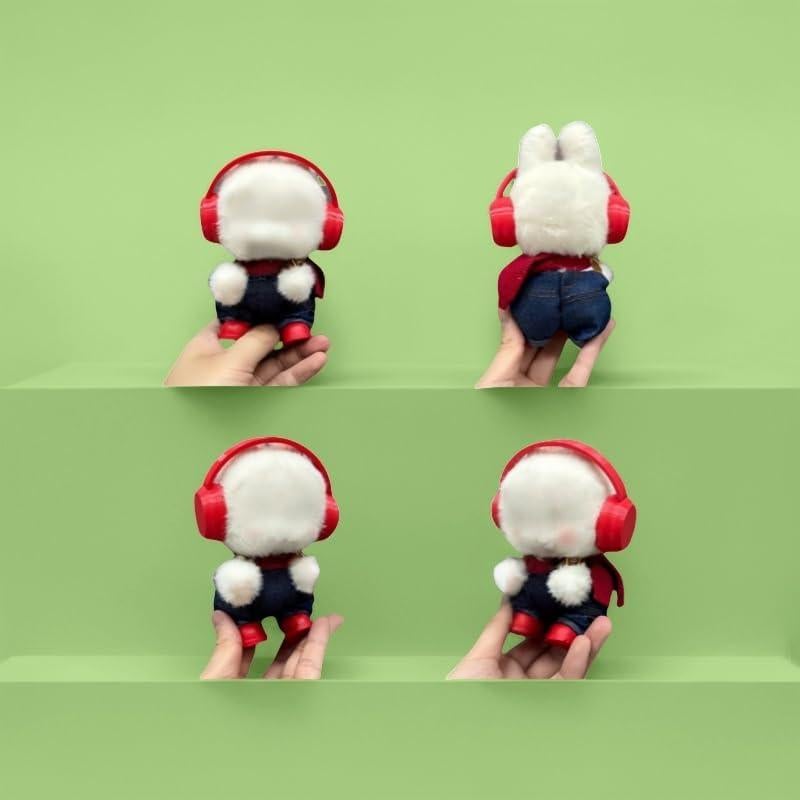 Auriculares para muñeca 17 cm Rewxxd color rojo