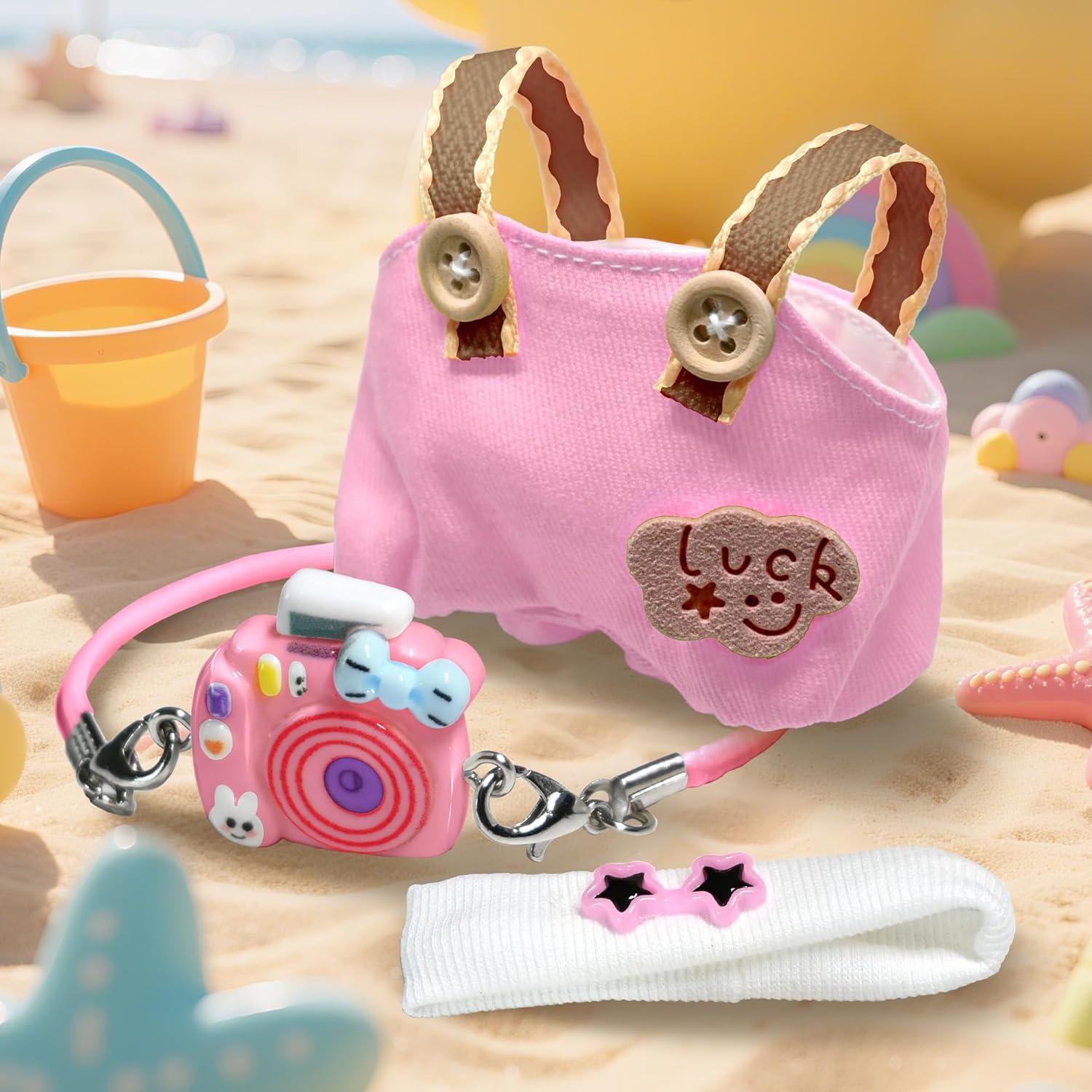 Conjunto de Ropa para Muñecas de 17cm Rosa - 3 Piezas