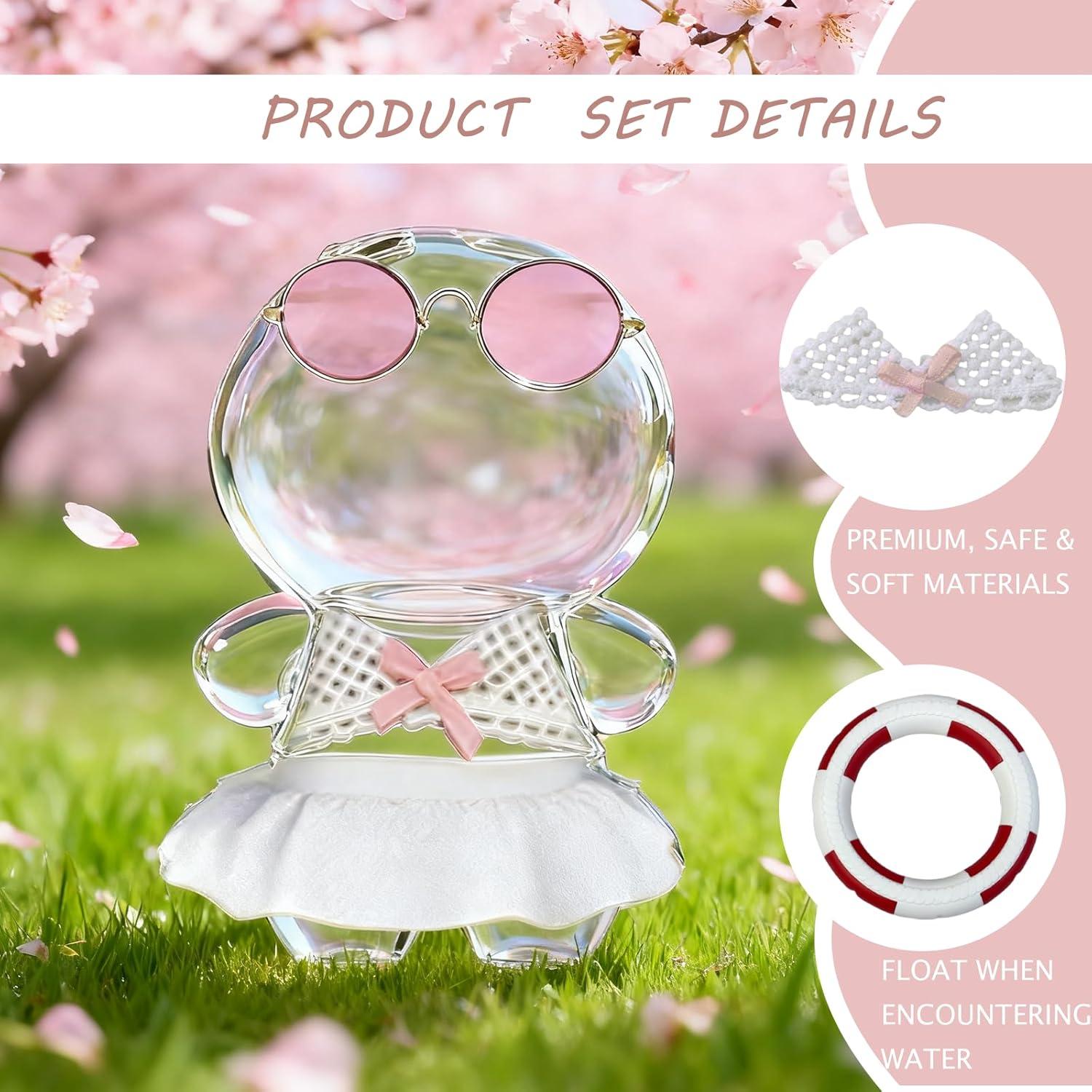 Conjunto de Traje de Baño Labubu 5 Piezas Rosa para Muñecas