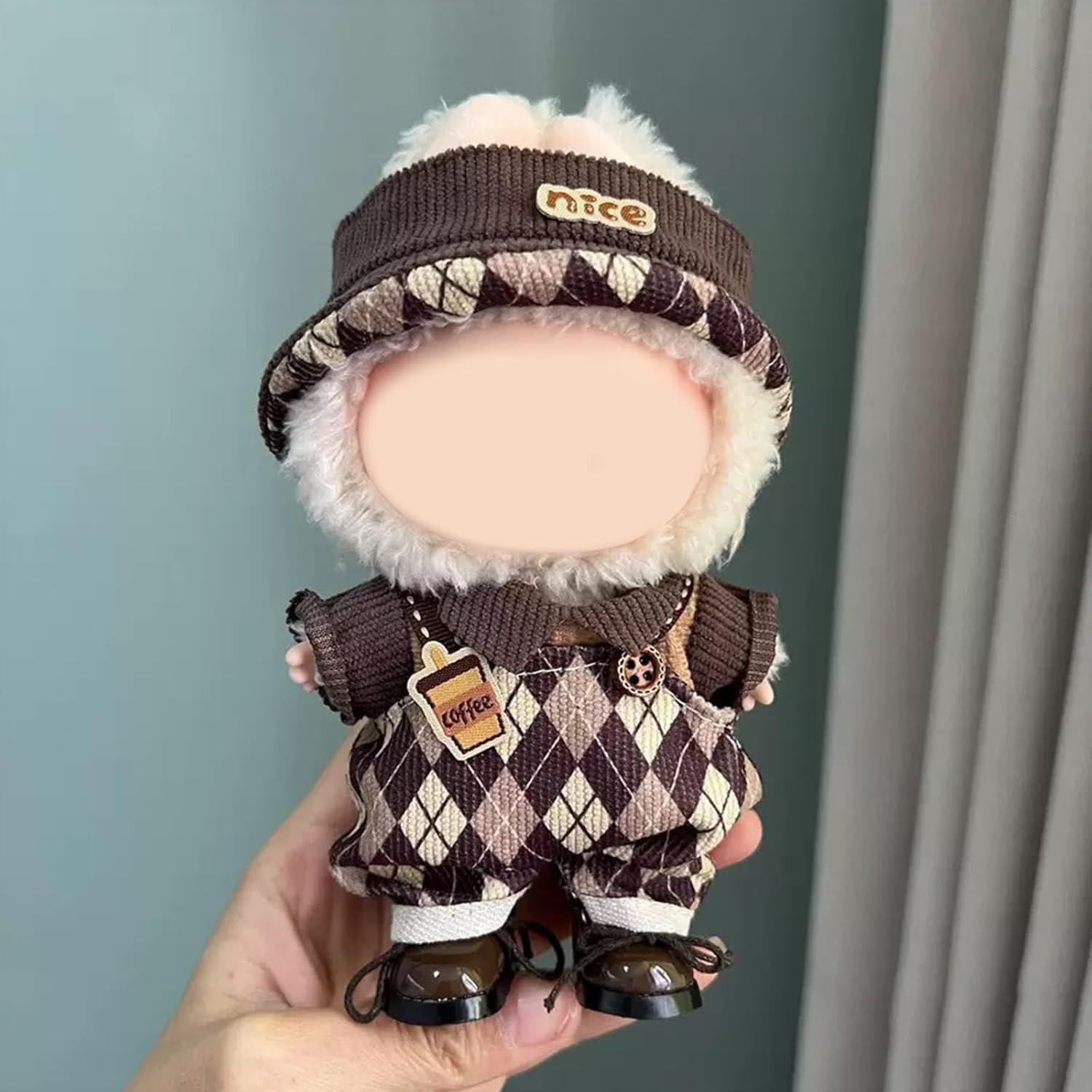 Conjunto de Ropa para Muñecas 17cm YUFUDUO 3PCS Marrón