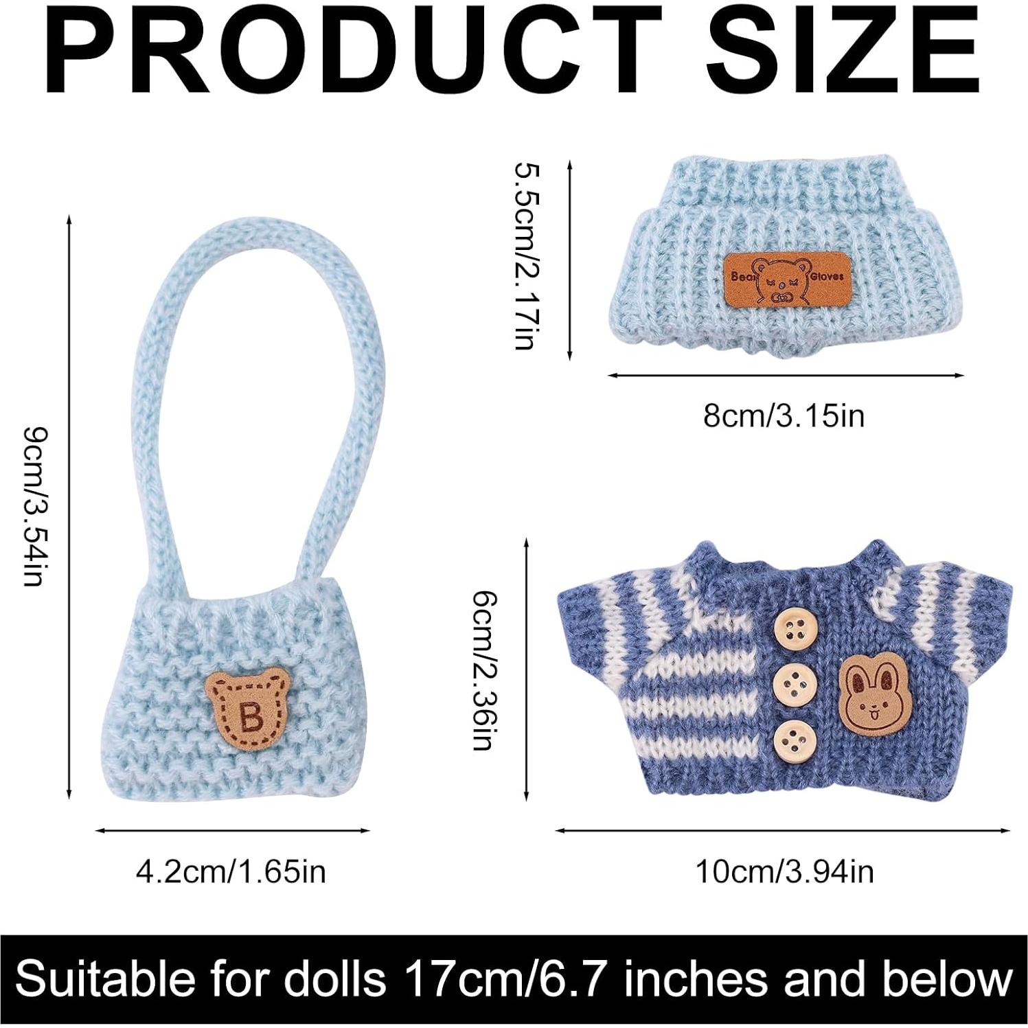 Conjunto de Ropa para Muñecas Lyreh 3 Piezas Azul 17cm