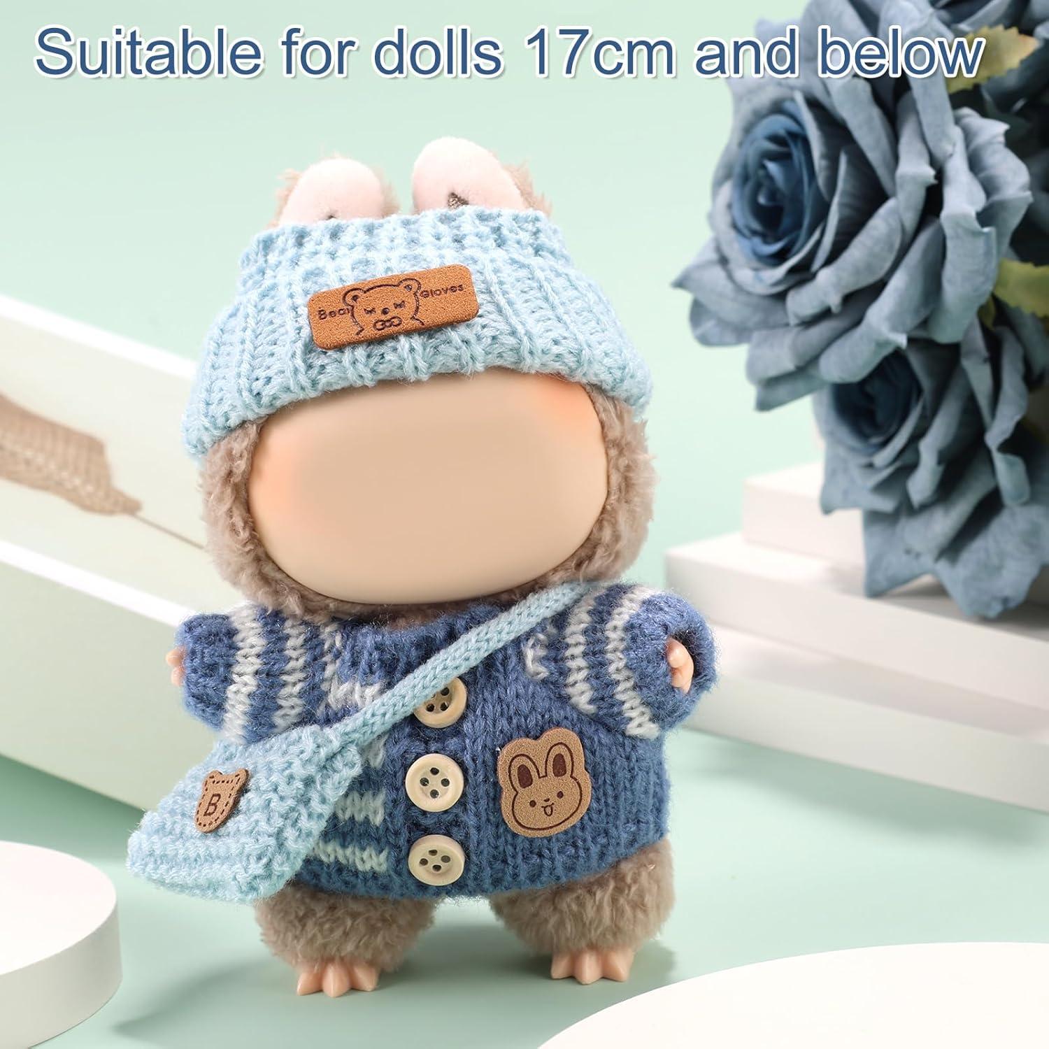 Conjunto de Ropa para Muñecas Lyreh 3 Piezas Azul 17cm