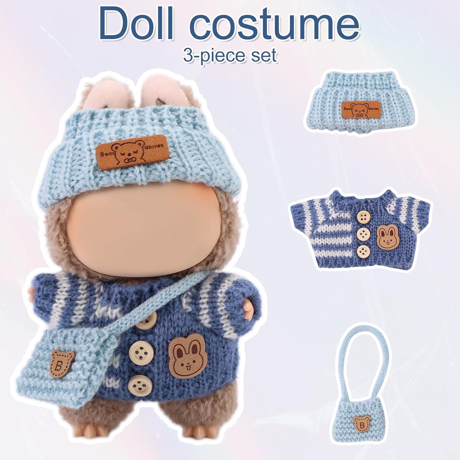 Conjunto de Ropa para Muñecas Lyreh 3 Piezas Azul 17cm