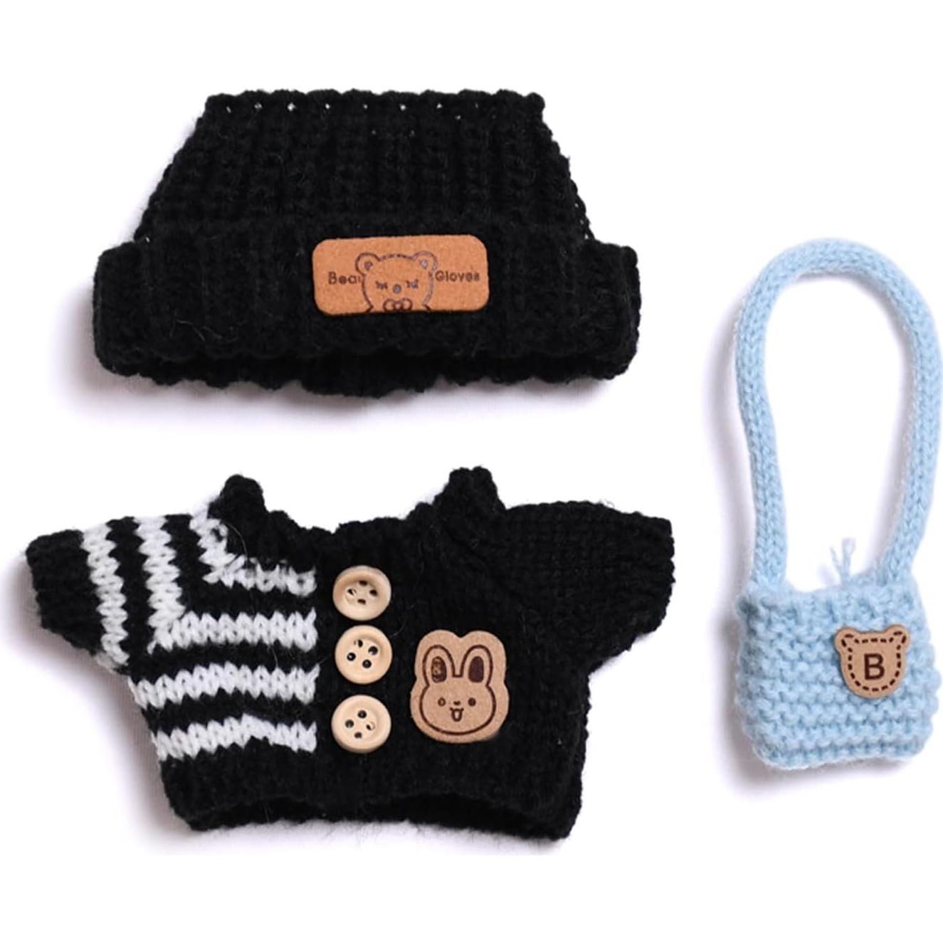 Conjunto de Ropa para Muñecas 17cm - Sombrero, Vestido y Mochila