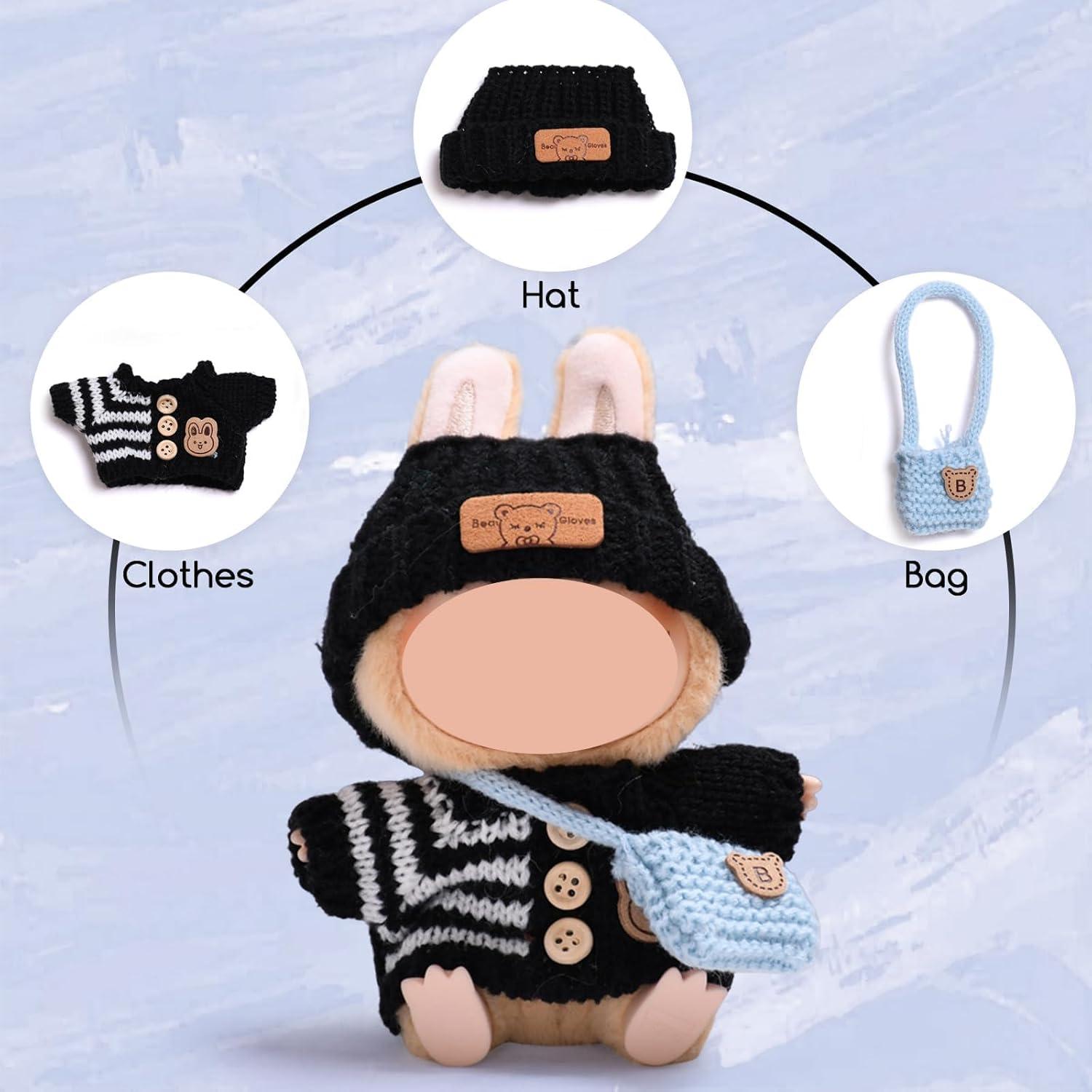 Conjunto de Ropa para Muñecas 17cm - Sombrero, Vestido y Mochila