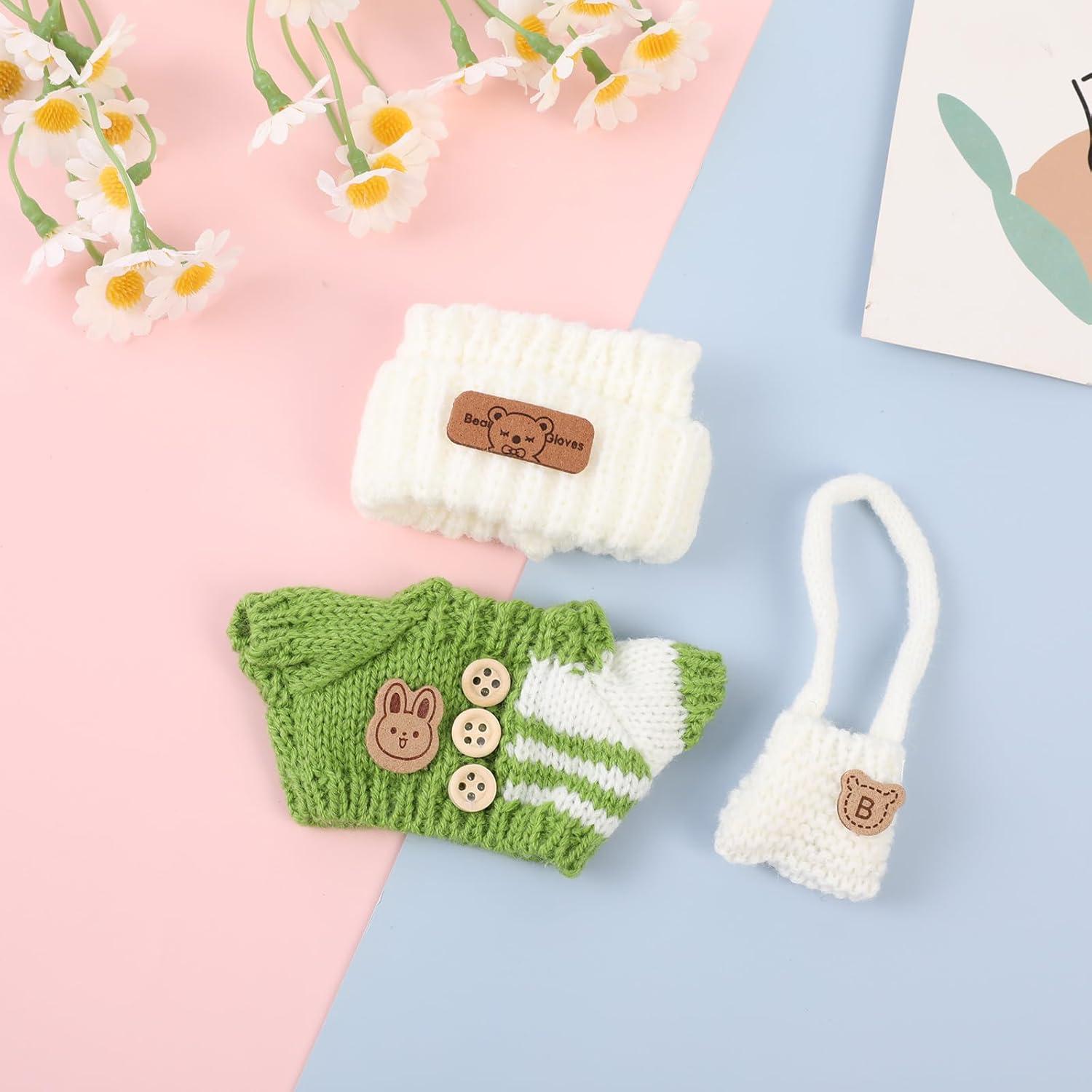 4 Conjuntos de Ropa de Muñeca 17cm MM MEGIJAAKI - Accesorios Elegantes