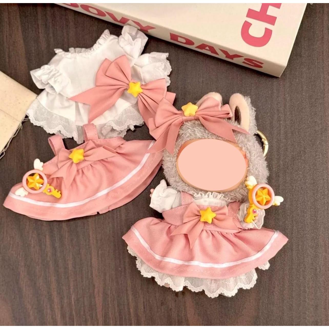 Ropa para muñecas 17cm iLEXFLY Kawaii Chic 2 Set Rosa