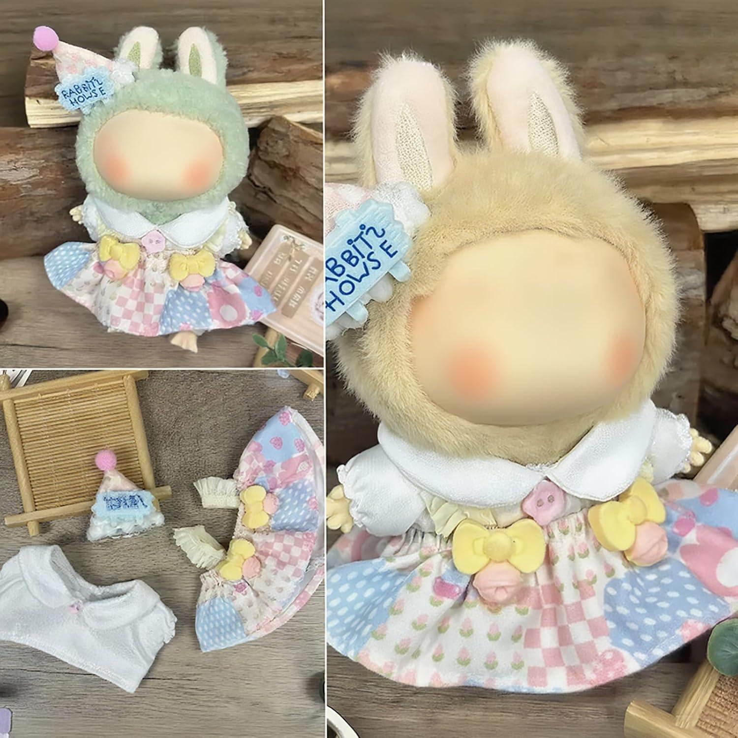 Ropa para muñecas 17cm iLEXFLY Kawaii Chic 2 Set Rosa