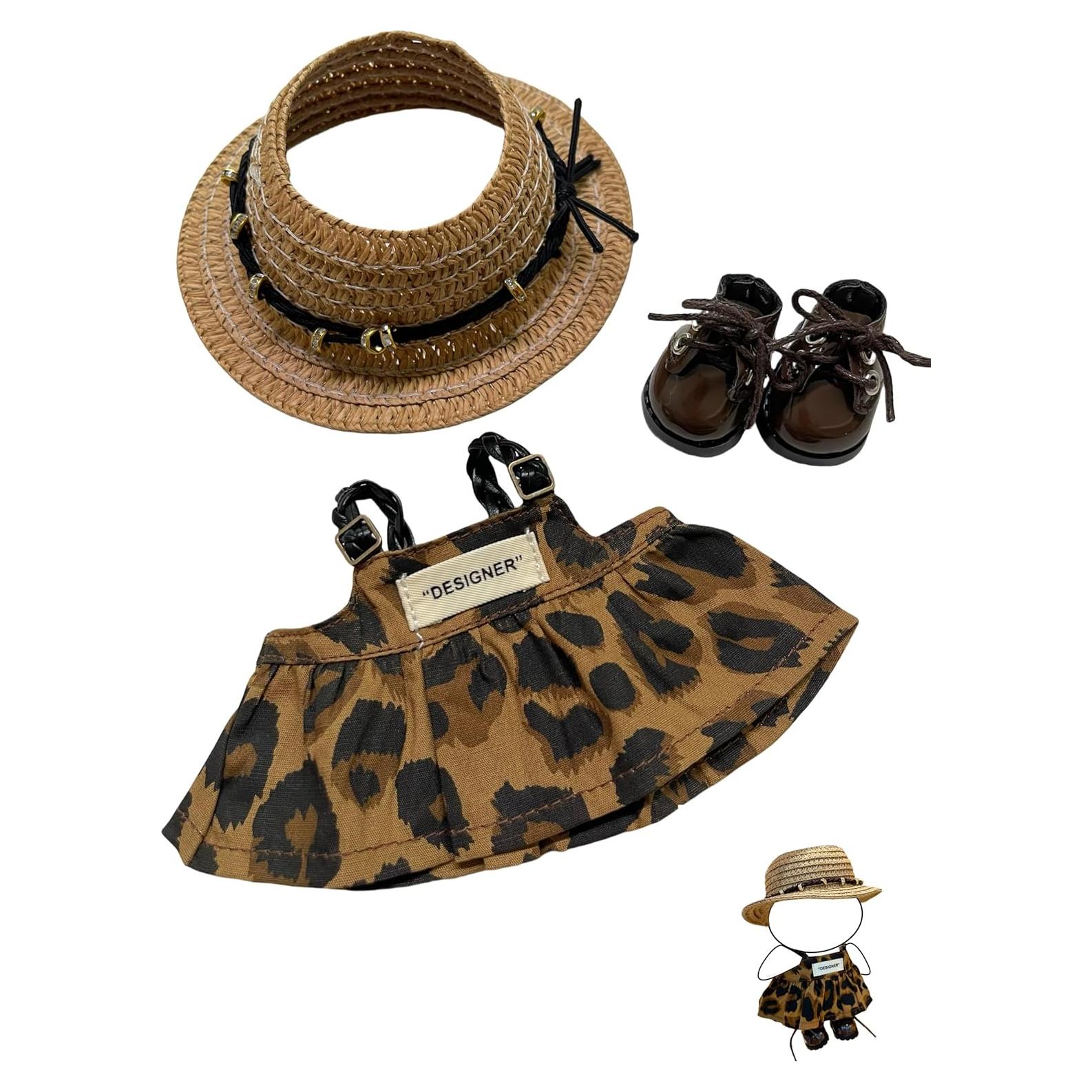 Conjunto de Ropa de Muñeca 17cm Pyinkovix - Vestido, Sombrero y Zapatos