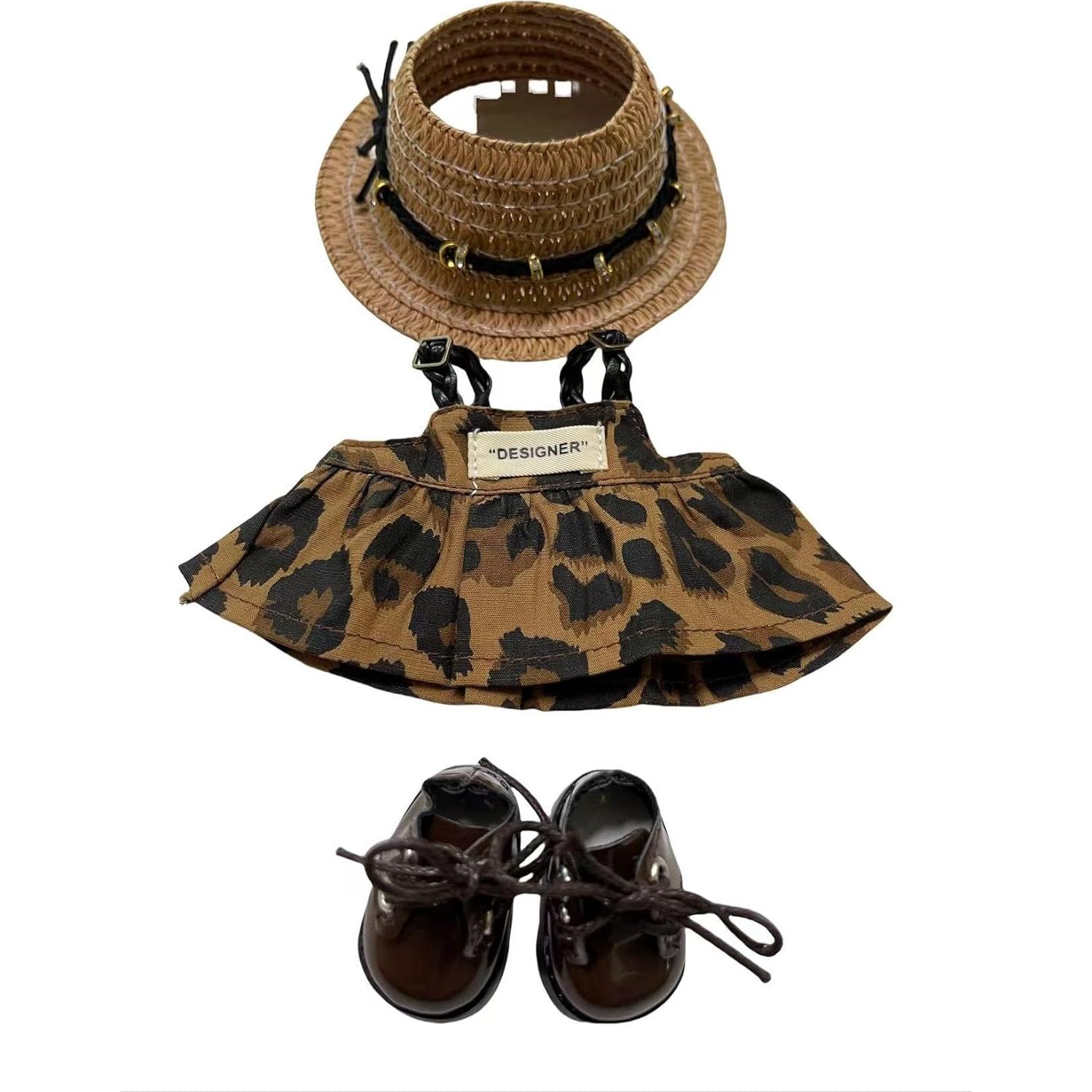 Conjunto de Ropa de Muñeca 17cm Pyinkovix - Vestido, Sombrero y Zapatos