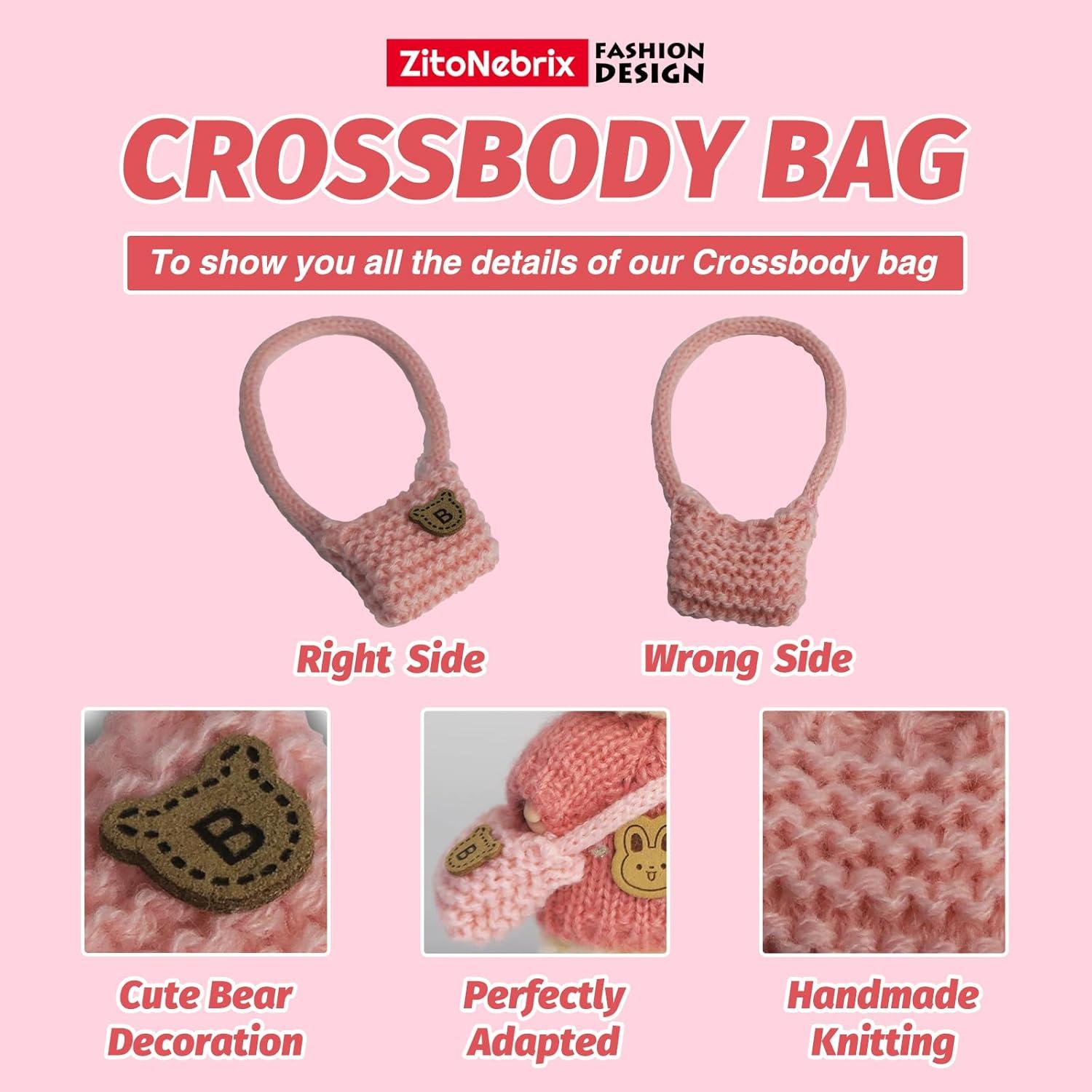 Conjunto de Ropa de Muñeca Rosa Claro 5 Piezas Hecho a Mano