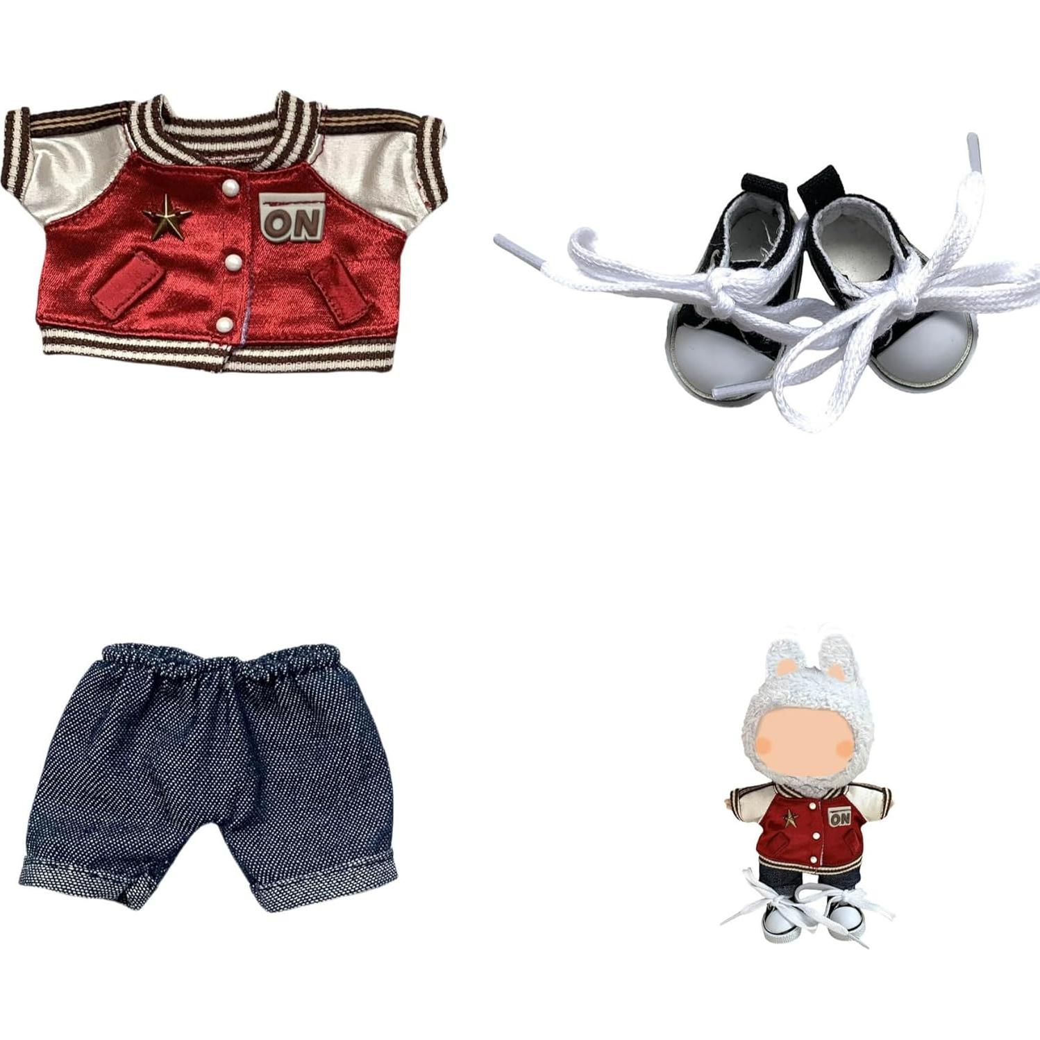 Conjunto de Ropa para Muñeca Coruja 3 Piezas 17cm Deportivo