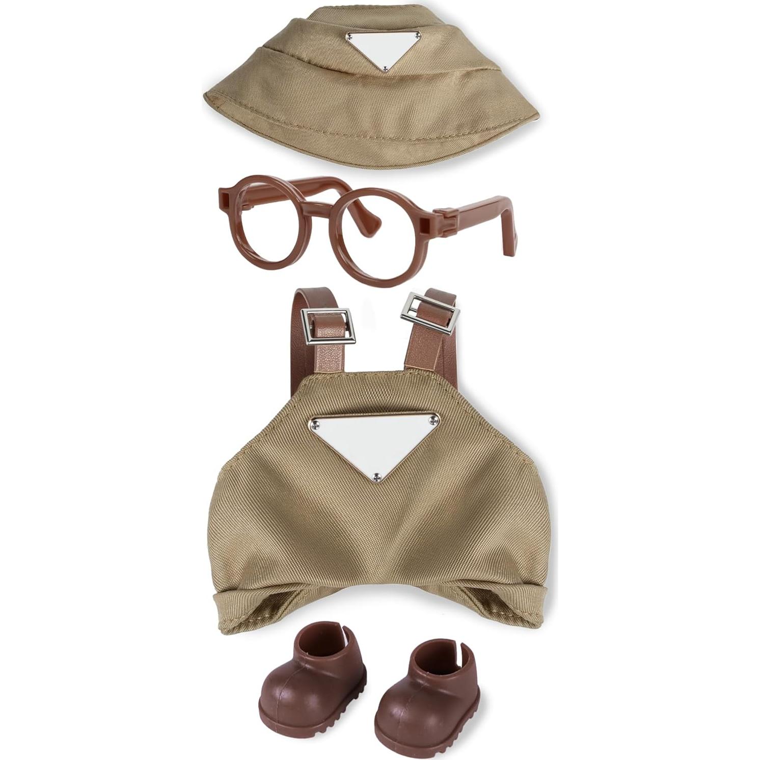 Conjunto de Ropa para Muñecas MOVOLIVI 17cm 4 Piezas Caqui