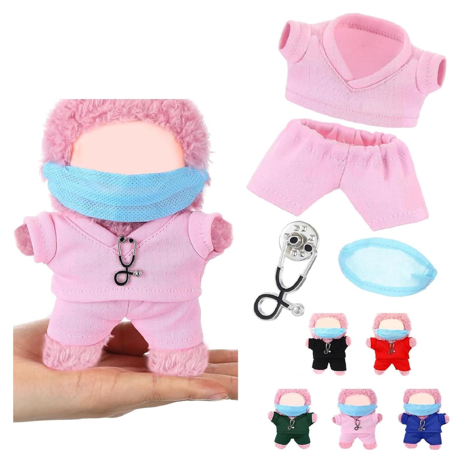 Conjunto Ropa Enfermera Muñecas 17cm Velmitten Rosa