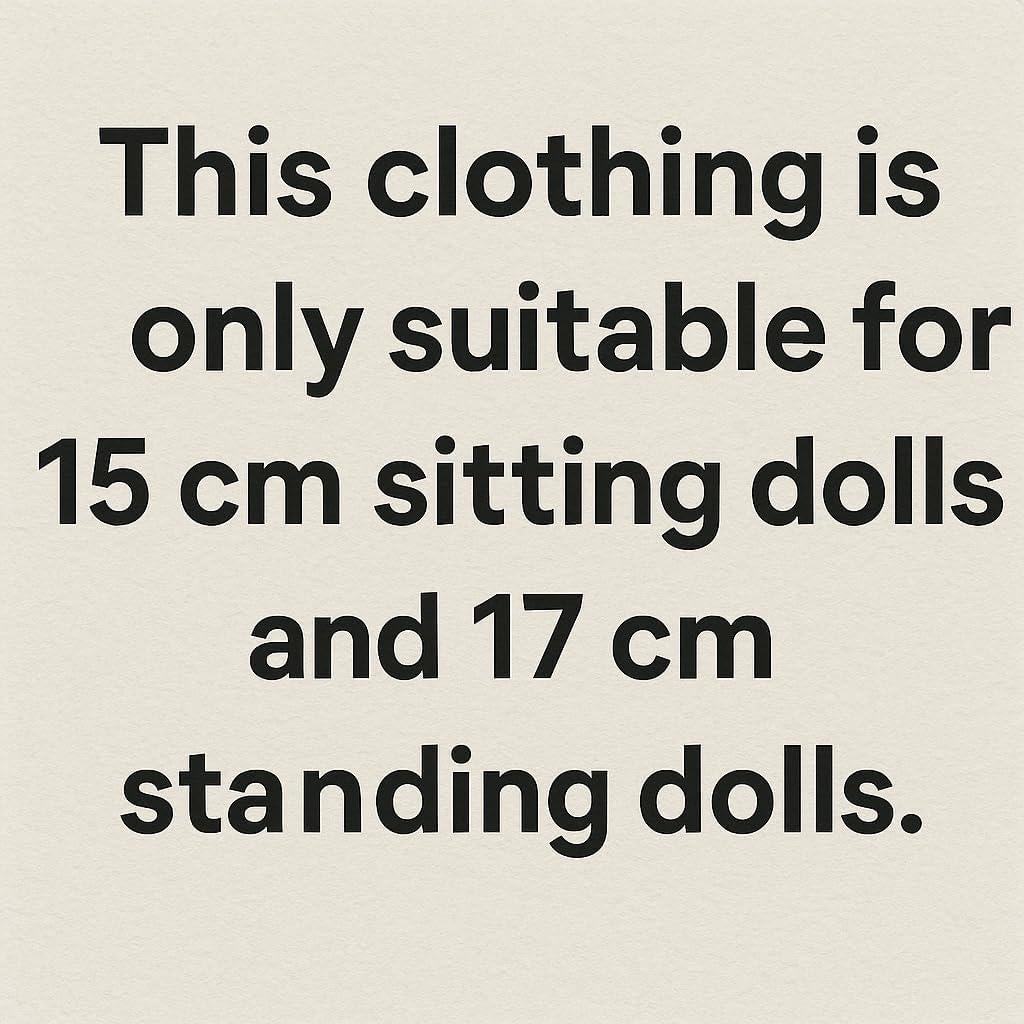 Conjunto de Vestido Rosa para Muñeca 17cm - Estilo Princesa