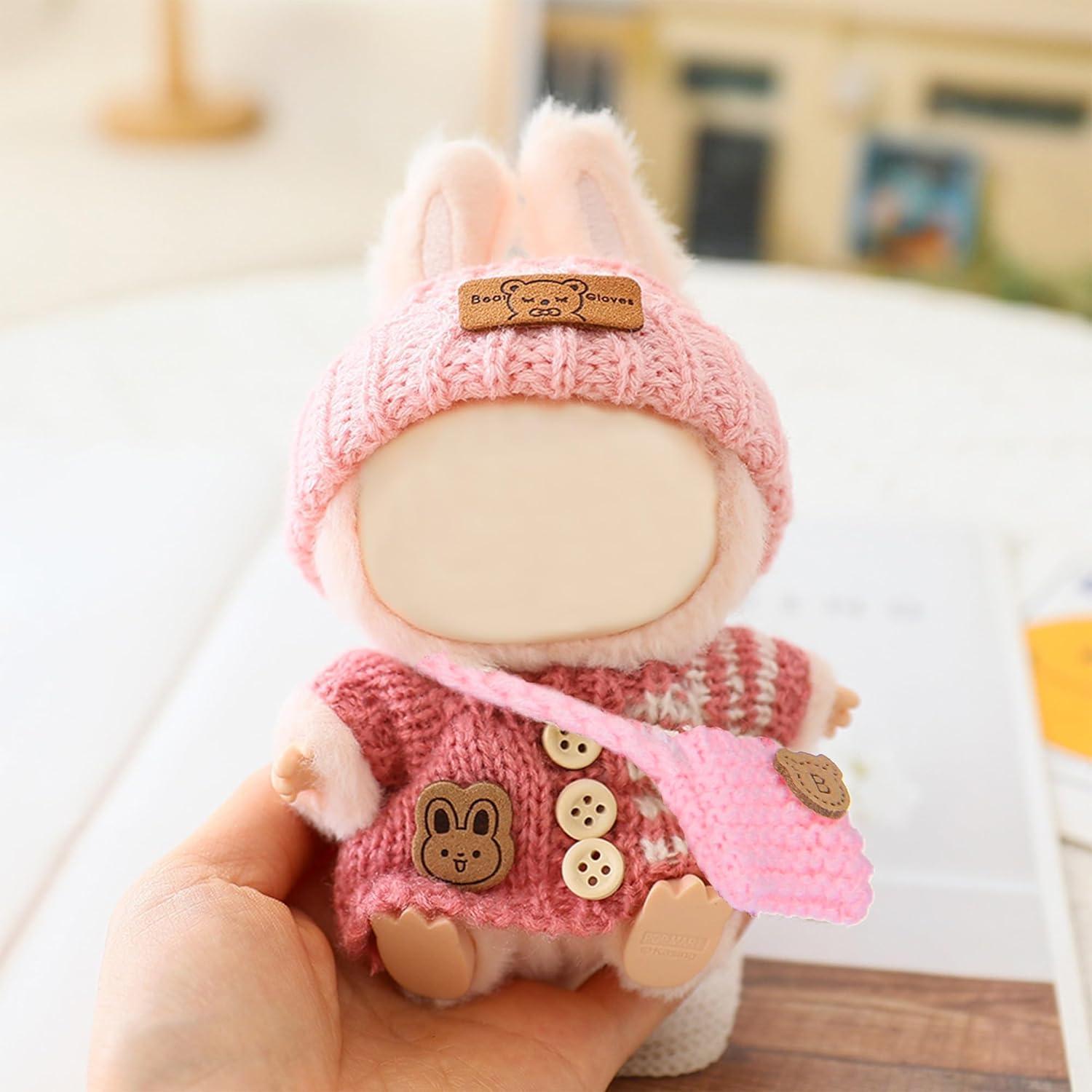 Conjunto de Ropa de Muñeca Ibayda 17cm - 3 Sombreros, 3 Suéteres