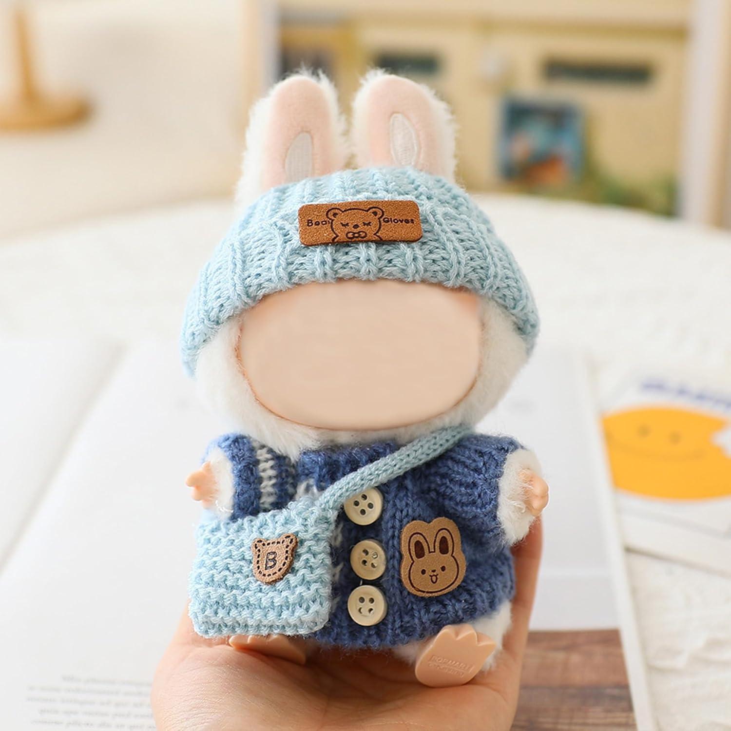 Conjunto de Ropa de Muñeca Ibayda 17cm - 3 Sombreros, 3 Suéteres